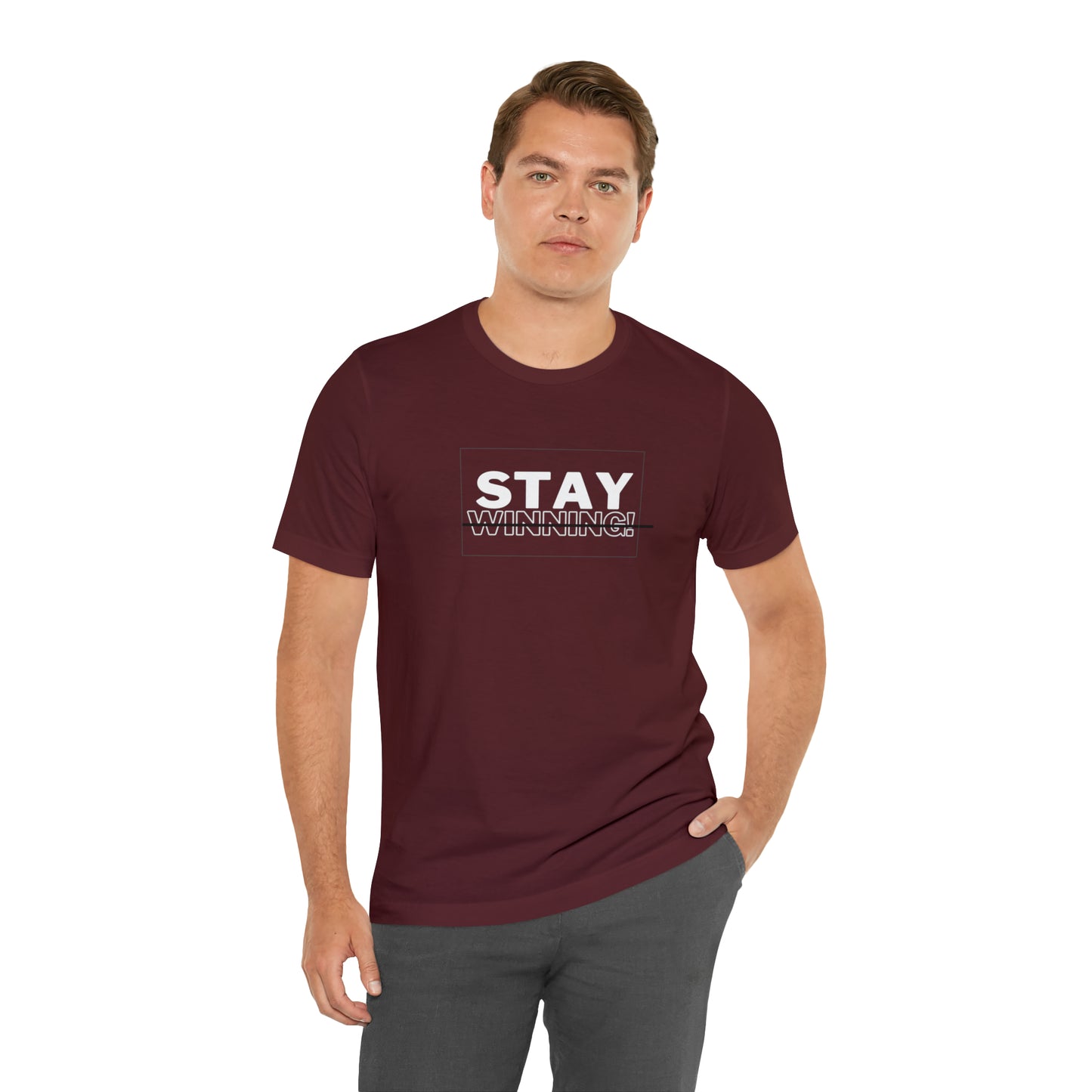 Soluvd Stay Winning Unisex, Women's, Men's Short Sleeve Tee