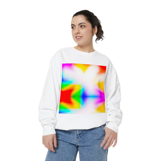 Soluvd Tiedye Unisex, Women's, Men's Garment-Dyed Sweatshirt