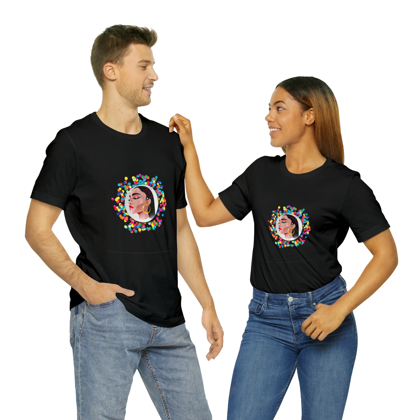 Soluvd Confetti Unisex, Women's, Men's Short Sleeve Tee
