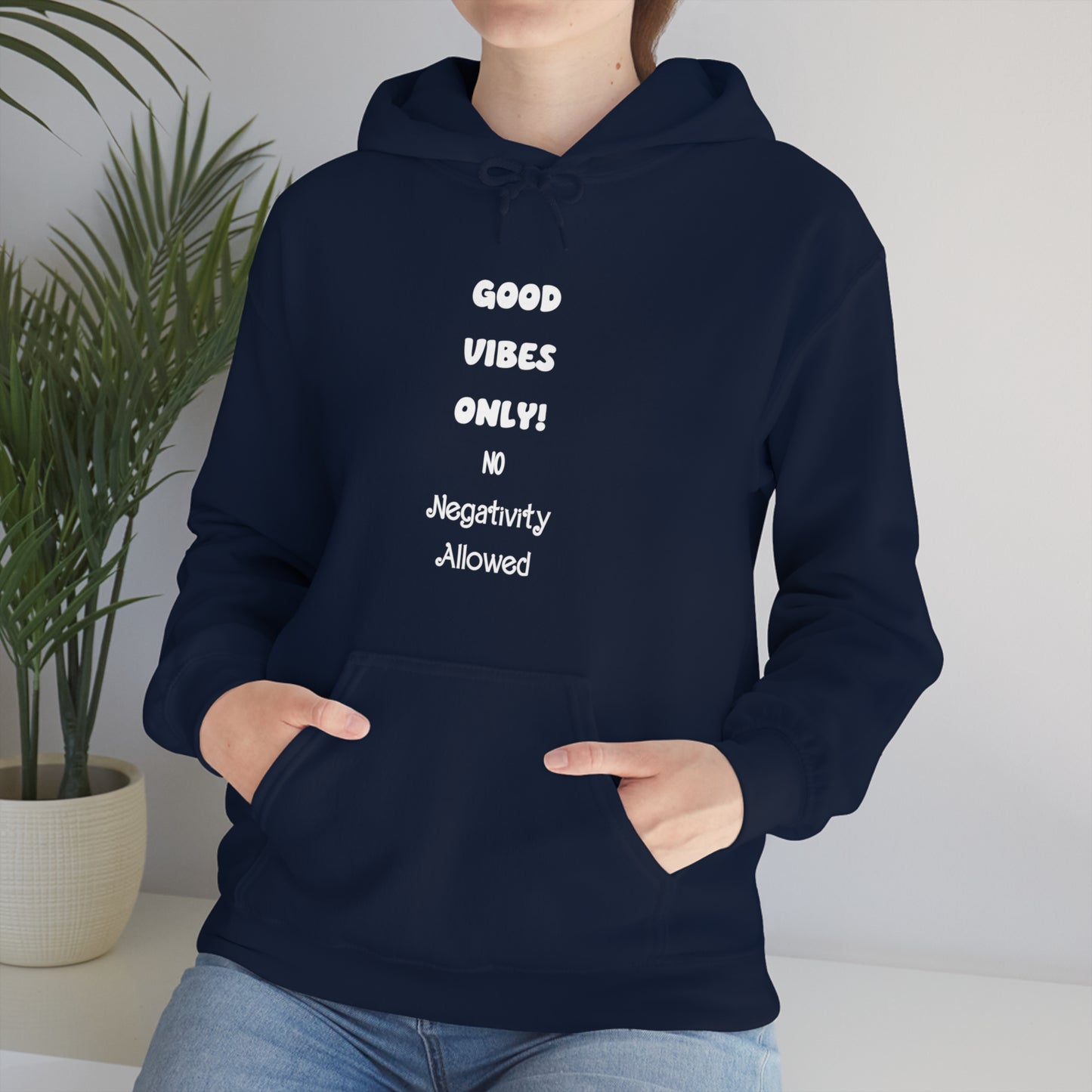 Soluvd Good Vibes Only No Negativity Allowed Unisex Heavy Blend™ Hooded Sweatshirt