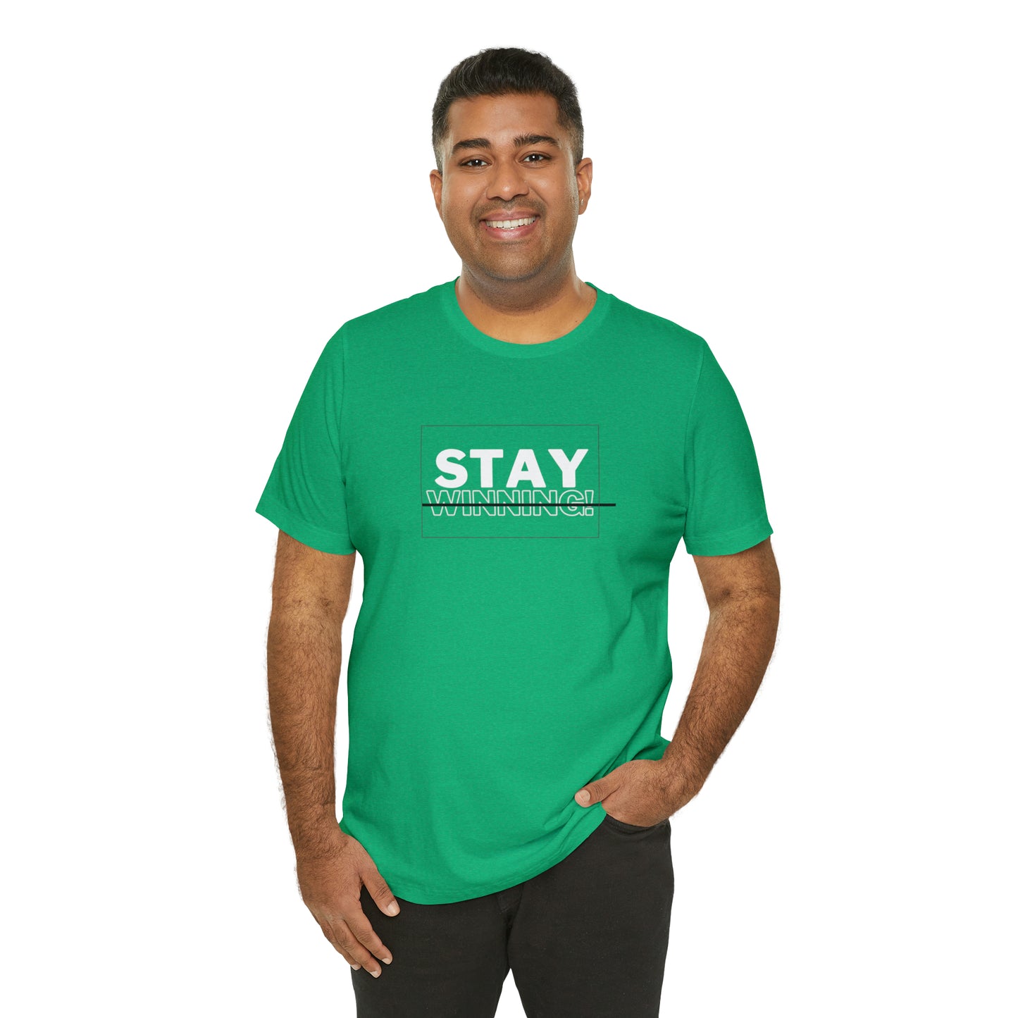 Soluvd Stay Winning Unisex, Women's, Men's Short Sleeve Tee