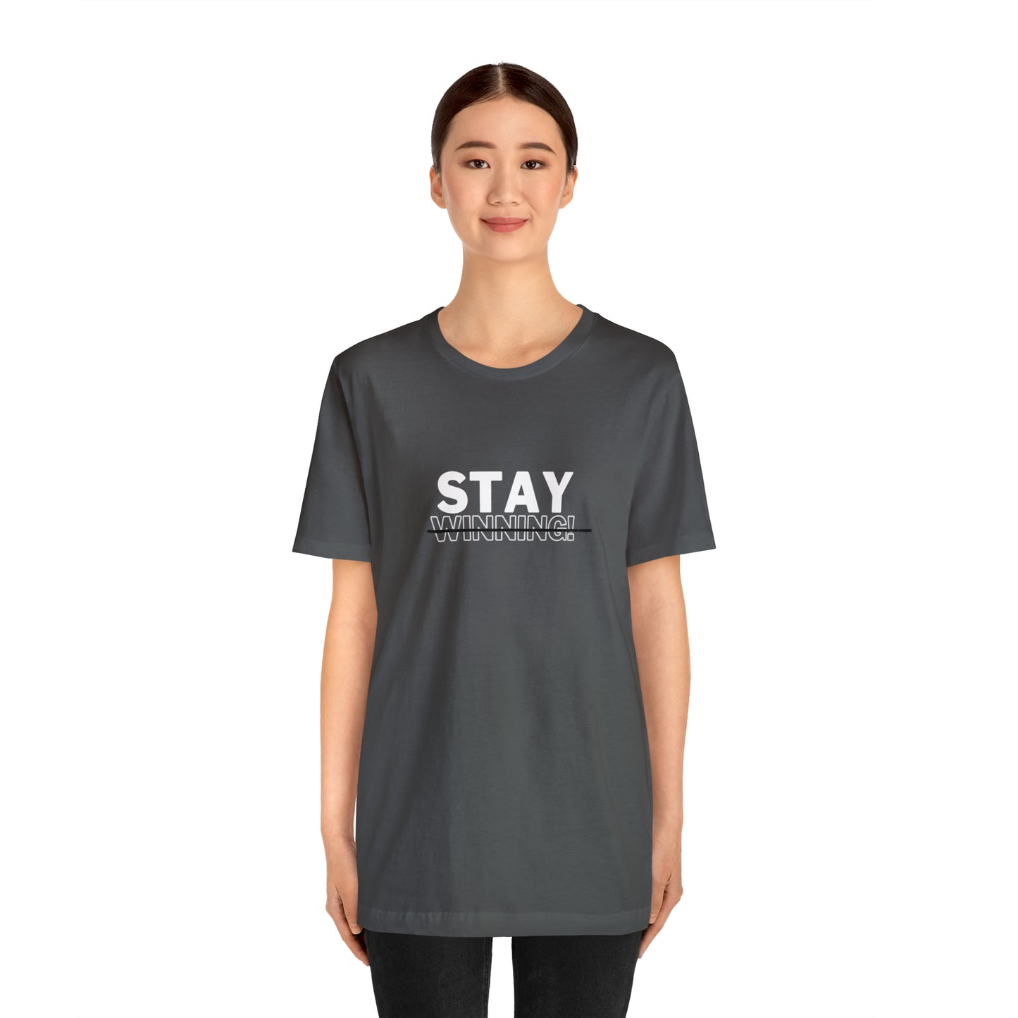 Soluvd Stay Winning Unisex, Women's, Men's Short Sleeve Tee
