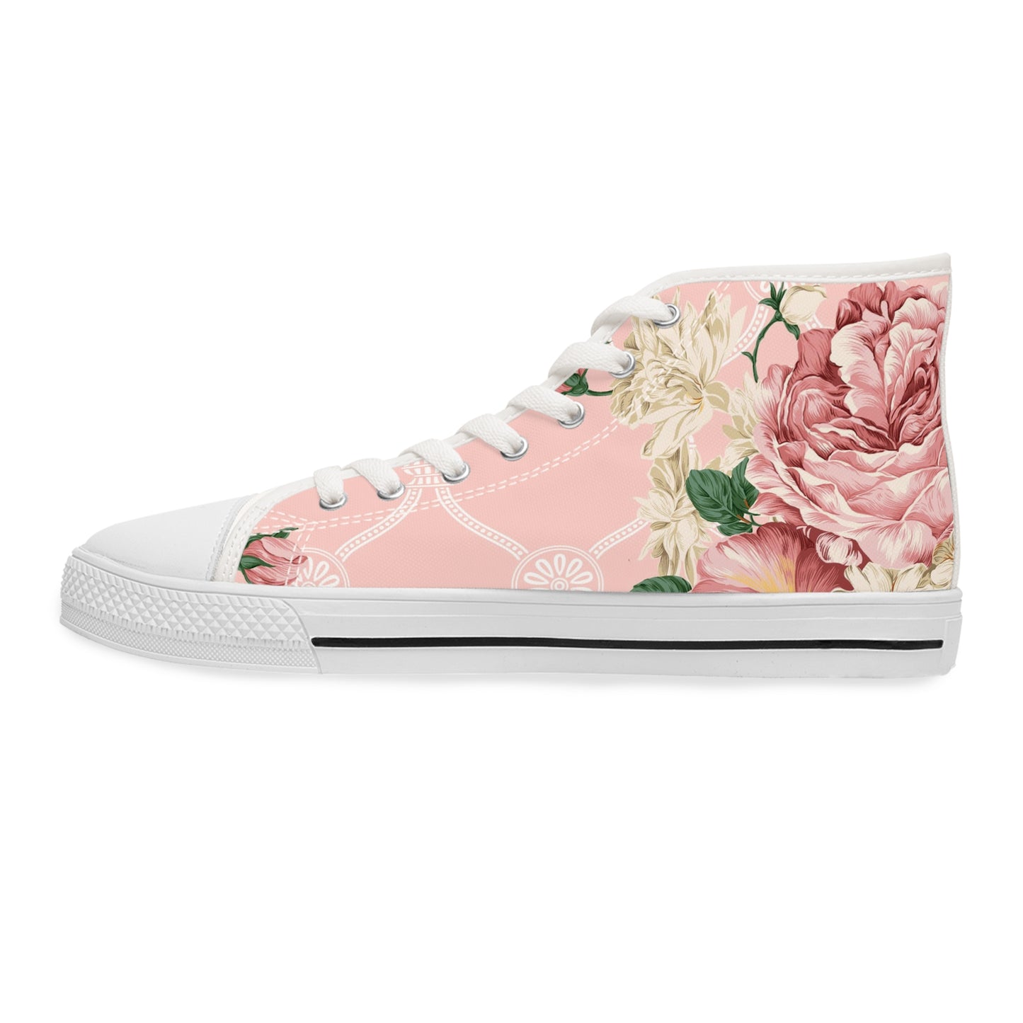 Soluvd Rosebud Women's High Top Sneakers