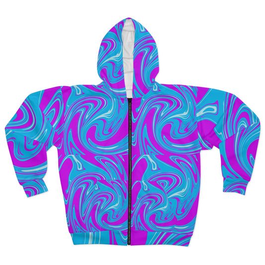 Soluvd Swirlie Unisex, Women's, Men's Zip Hoodie