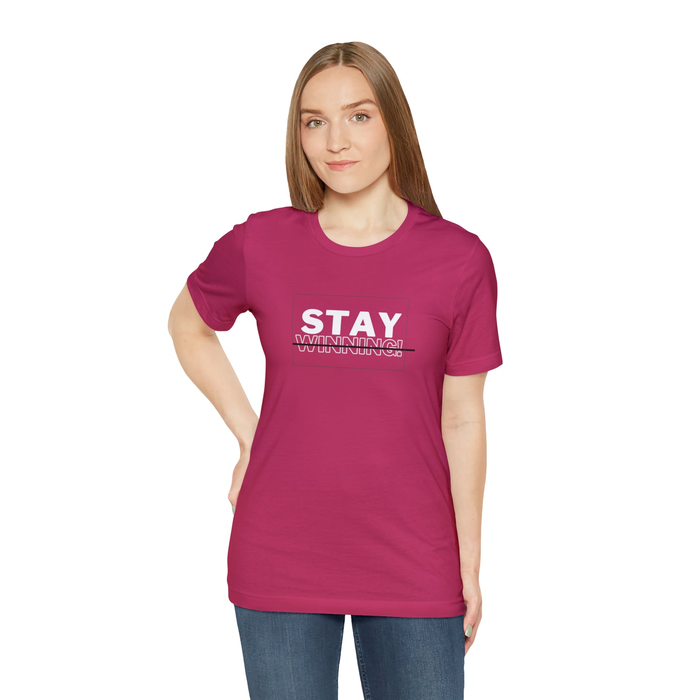 Soluvd Stay Winning Unisex, Women's, Men's Short Sleeve Tee