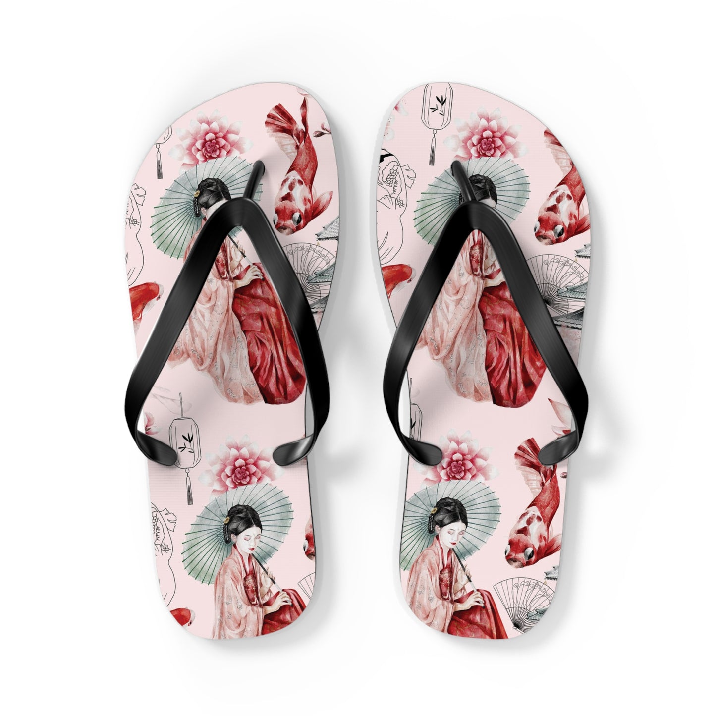 Soluvd Pink Pagoda Women's Flip Flops