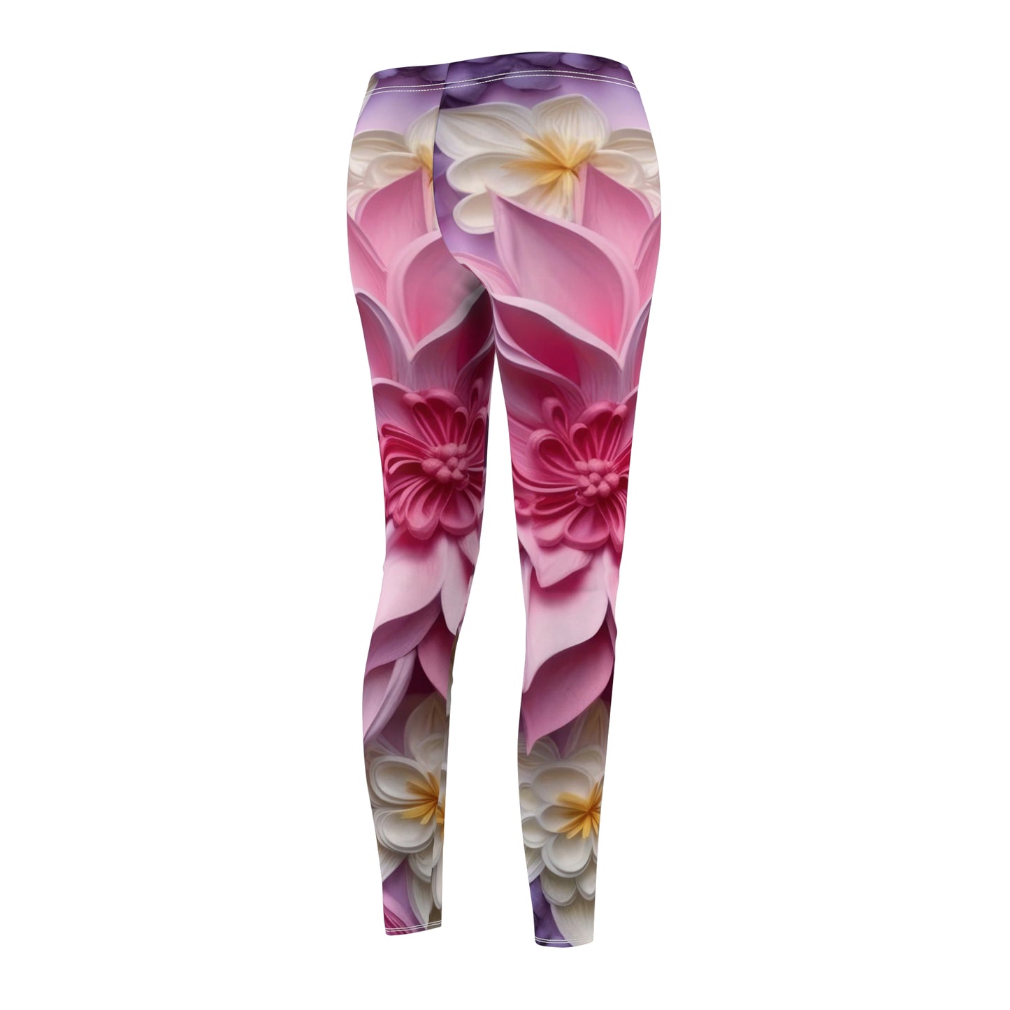 Soluvd Poppin Floral Women's Premium Leggings, Yoga Leggings