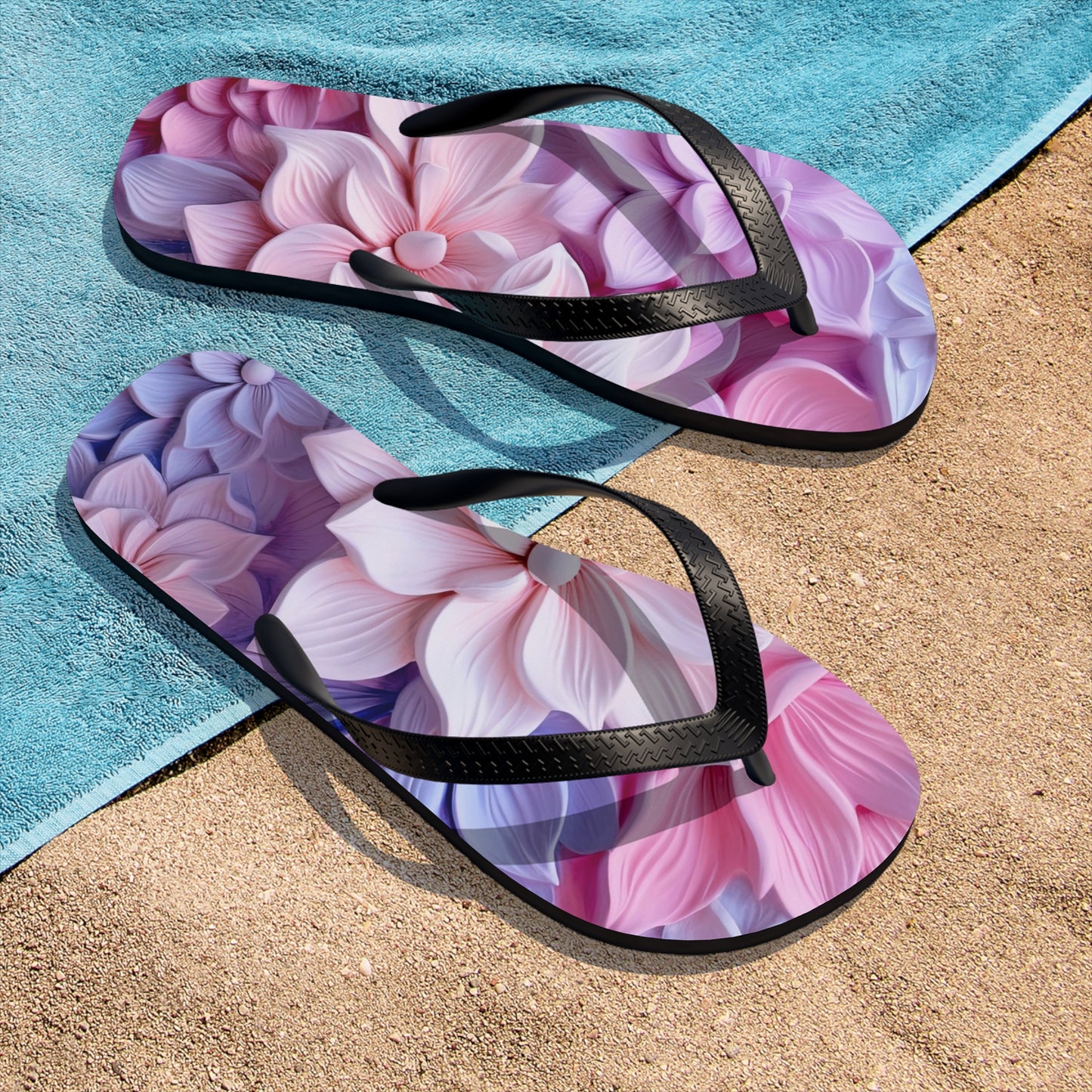 Soluvd 3D Flower An Unisex, Women's, Men's Flip-Flops