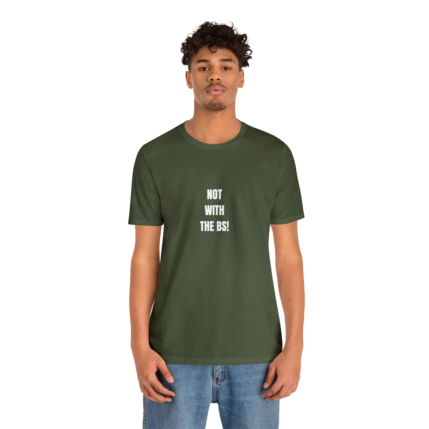 Soluvd Not With The BS! Unisex, Women's, Men's Jersey Short Sleeve Tee