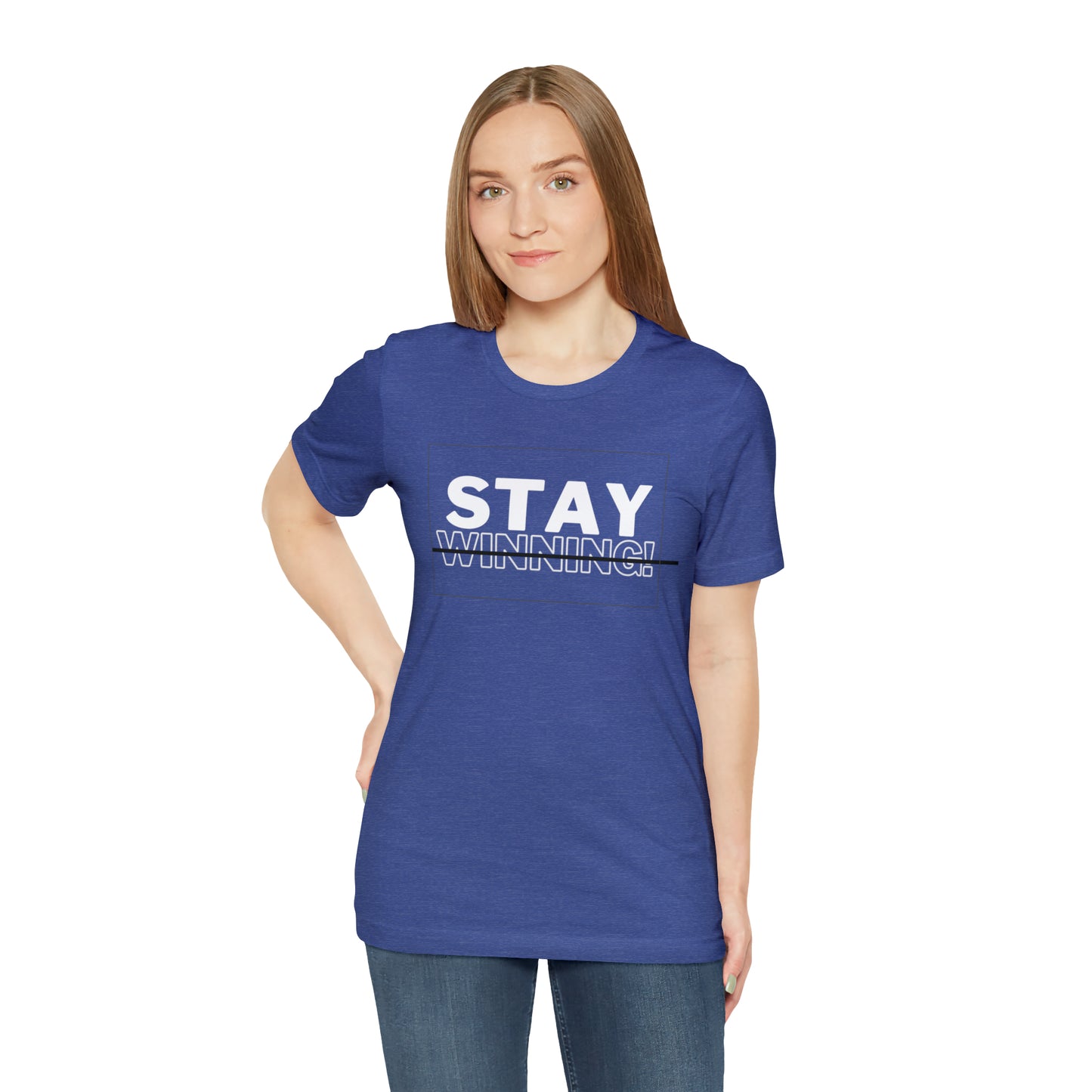 Soluvd Stay Winning Unisex, Women's, Men's Short Sleeve Tee