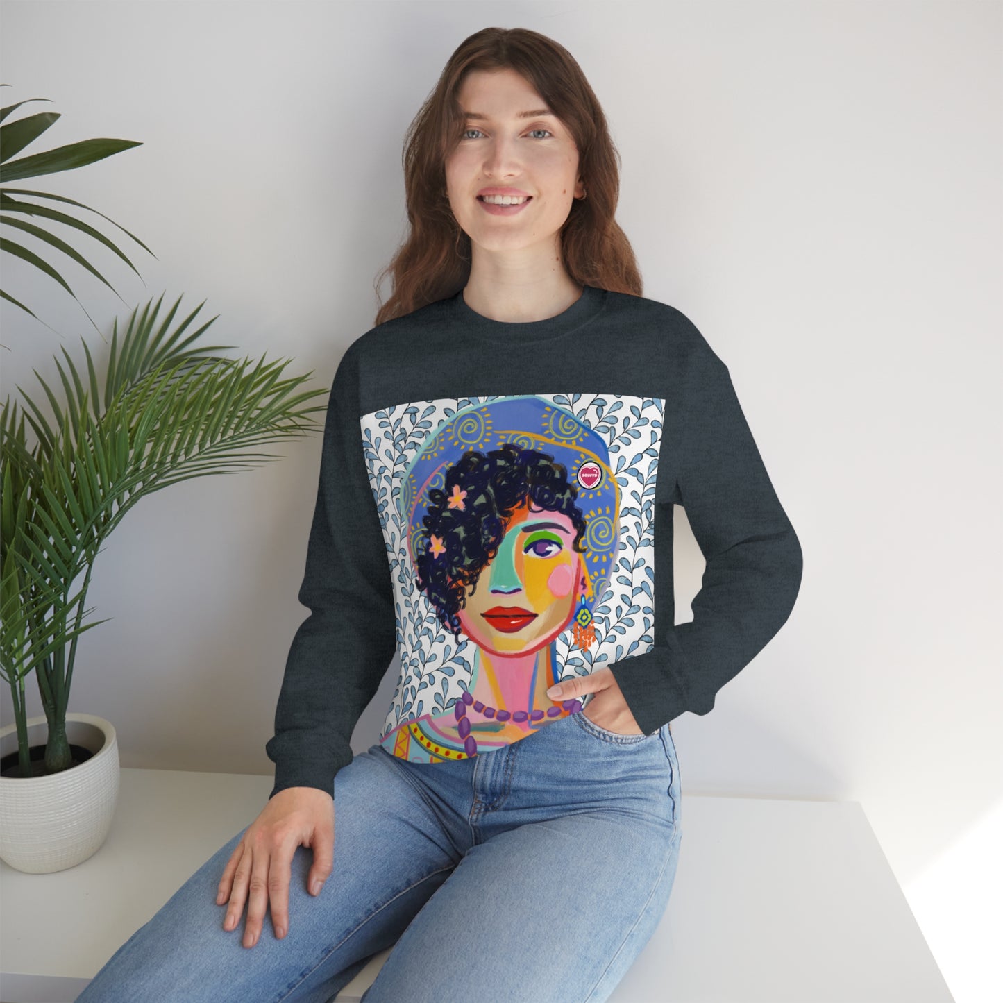 Soluvd Beret Unisex Heavy Blend™ Crewneck Sweatshirt