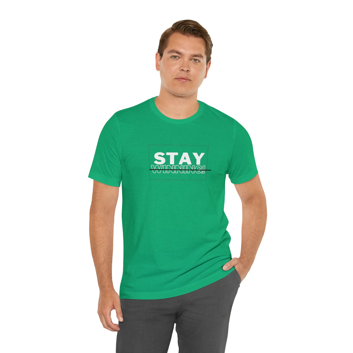 Soluvd Stay Winning Unisex, Women's, Men's Short Sleeve Tee