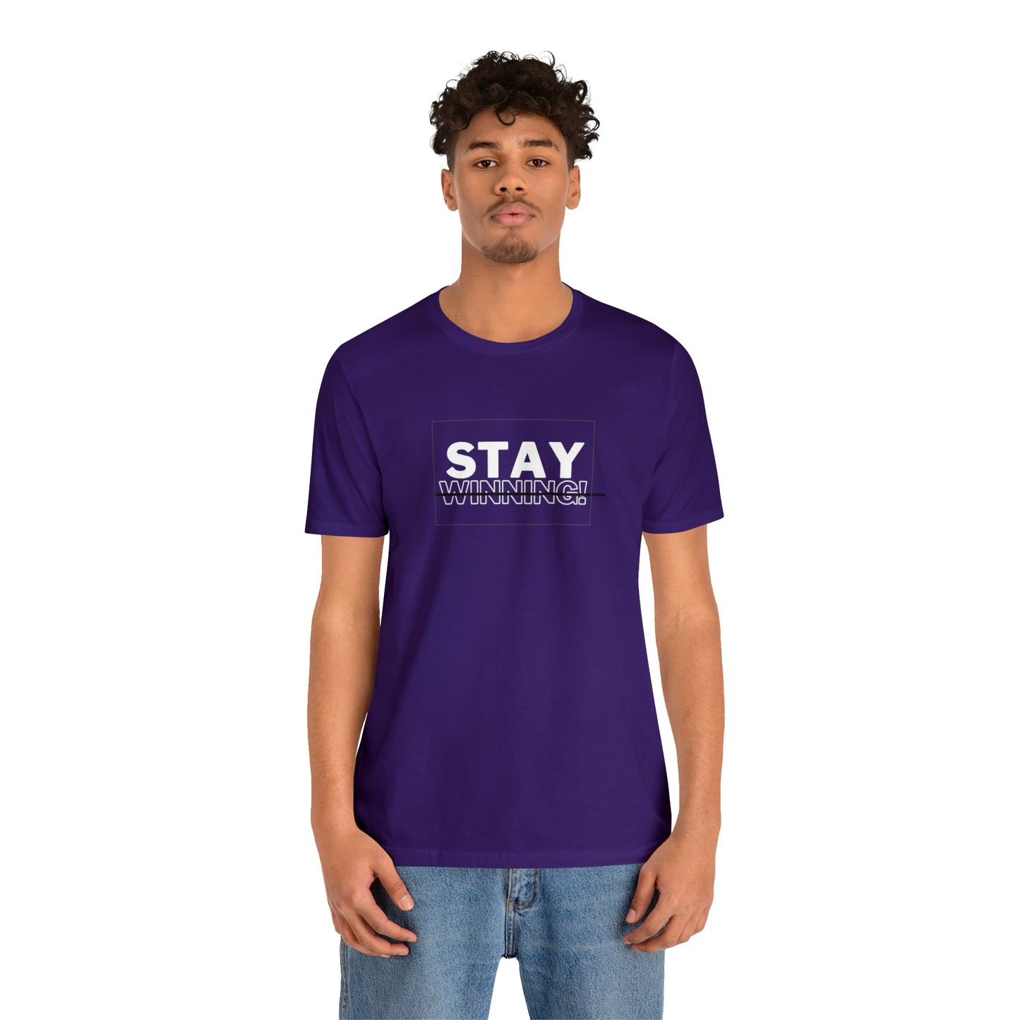 Soluvd Stay Winning Unisex, Women's, Men's Short Sleeve Tee