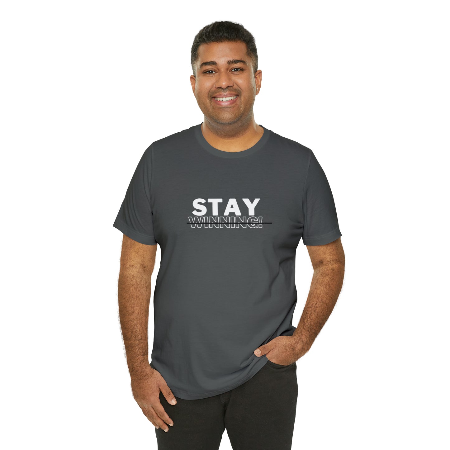 Soluvd Stay Winning Unisex, Women's, Men's Short Sleeve Tee