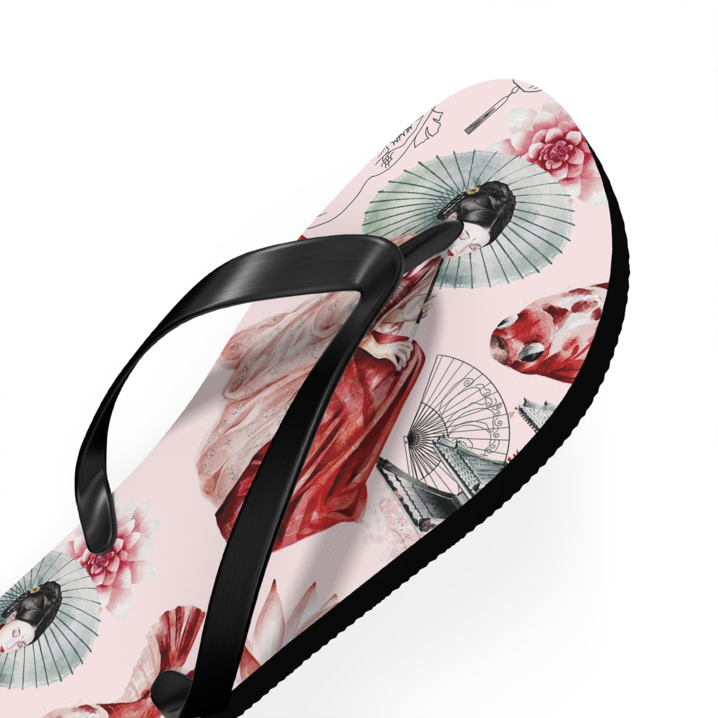 Soluvd Pink Pagoda Women's Flip Flops