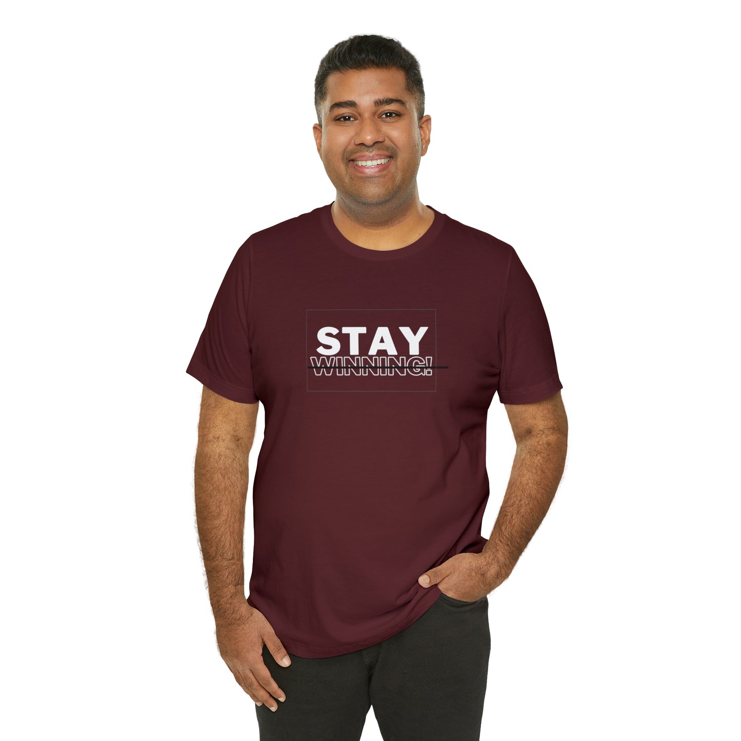 Soluvd Stay Winning Unisex, Women's, Men's Short Sleeve Tee