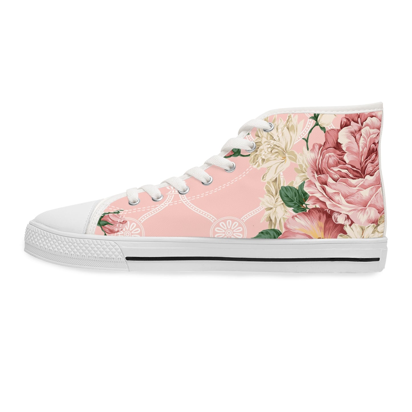 Soluvd Rosebud Women's High Top Sneakers
