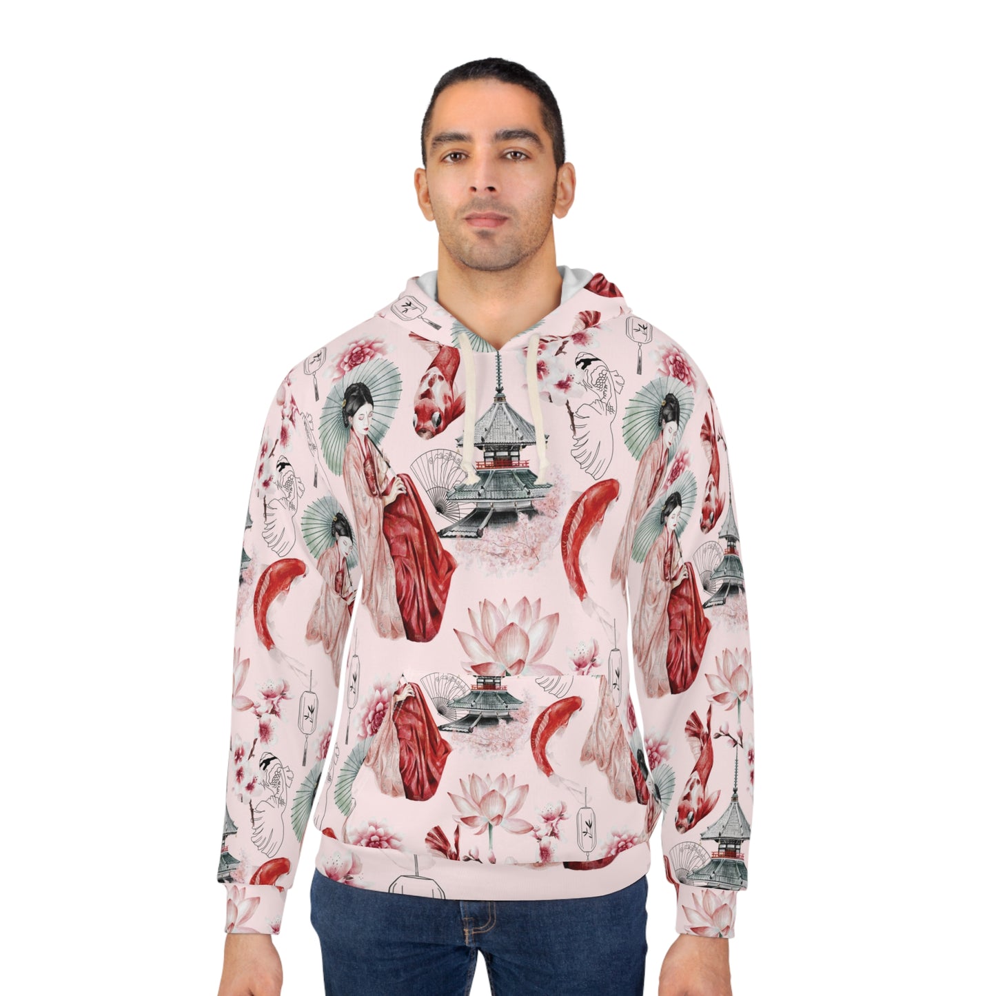 Soluvd Pink Pagoda Unisex, Women's, Men's Pullover Hoodie