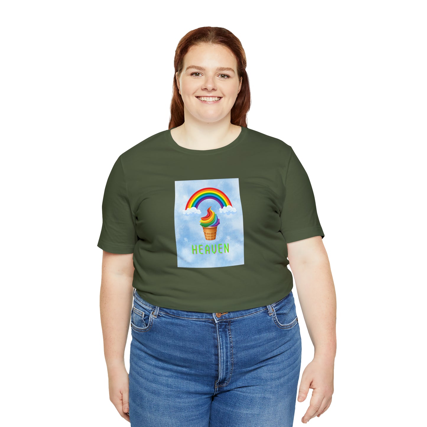 Soluvd Heaven Ice Cream Cone Unisex, Women's, Men's Short Sleeve Tee