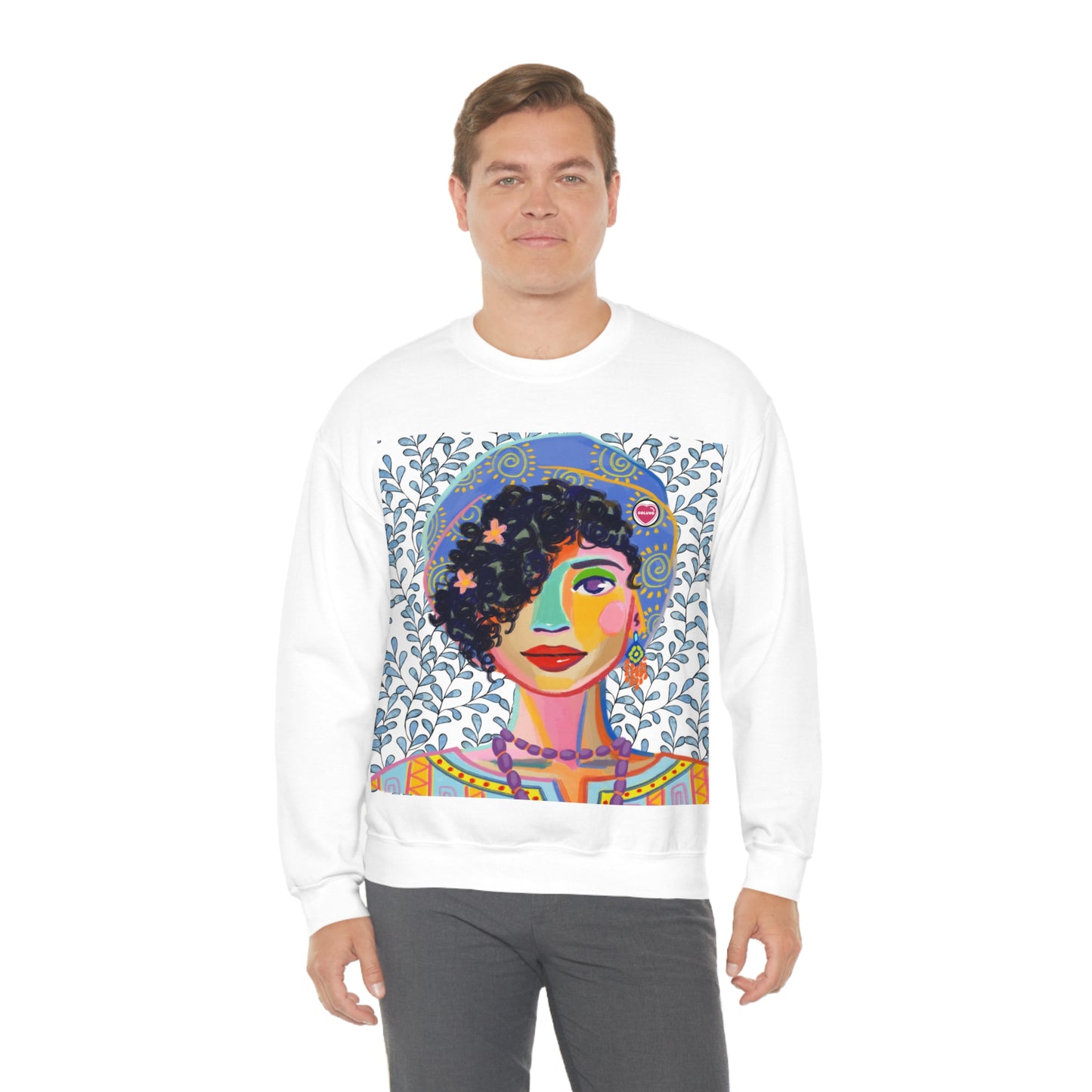 Soluvd Beret Unisex Heavy Blend™ Crewneck Sweatshirt