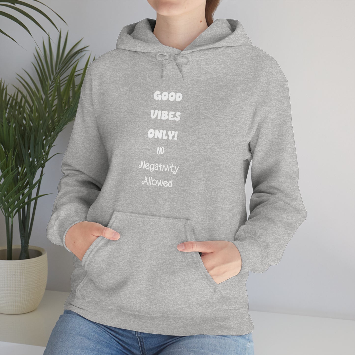 Soluvd Good Vibes Only No Negativity Allowed Unisex Heavy Blend™ Hooded Sweatshirt