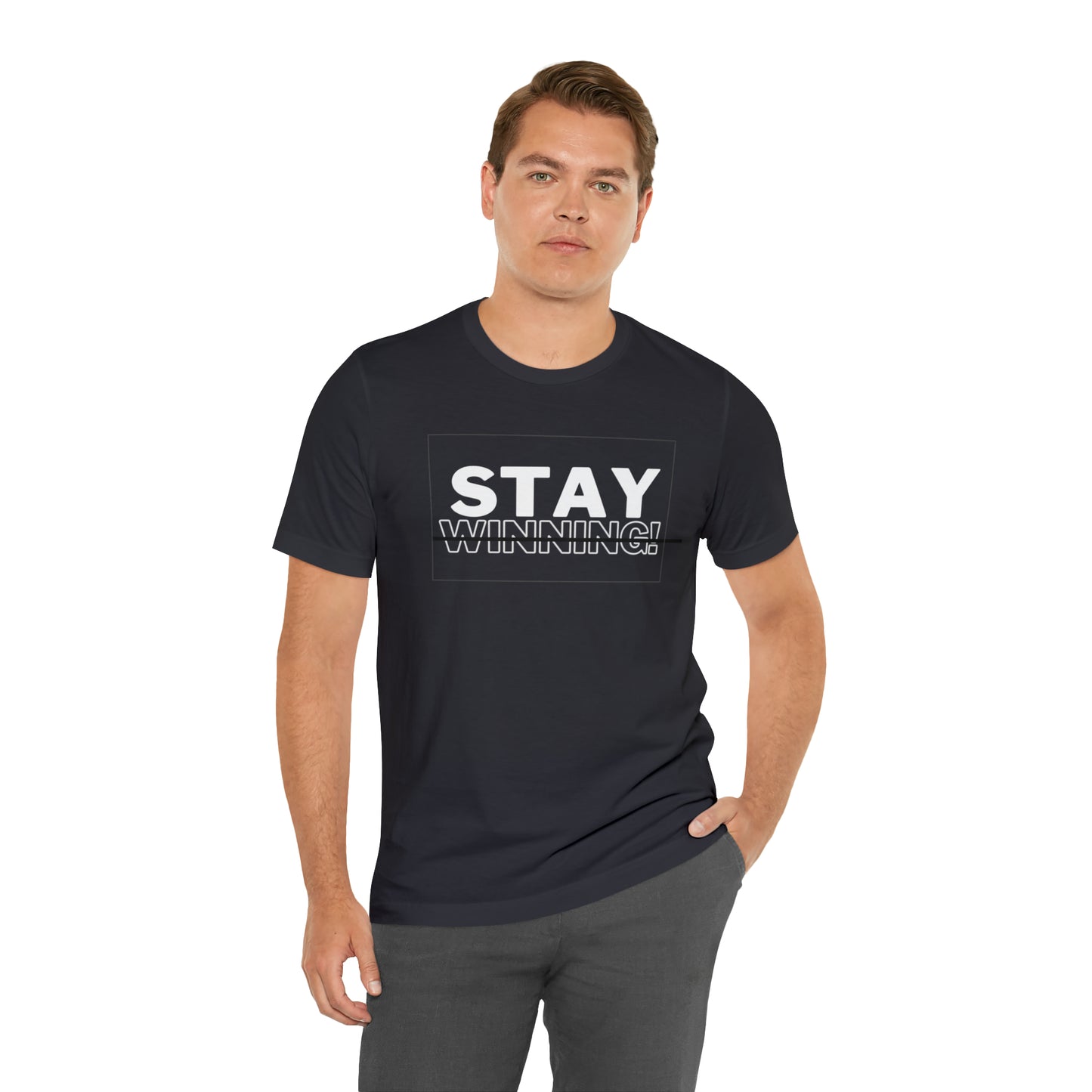 Soluvd Stay Winning Unisex, Women's, Men's Short Sleeve Tee