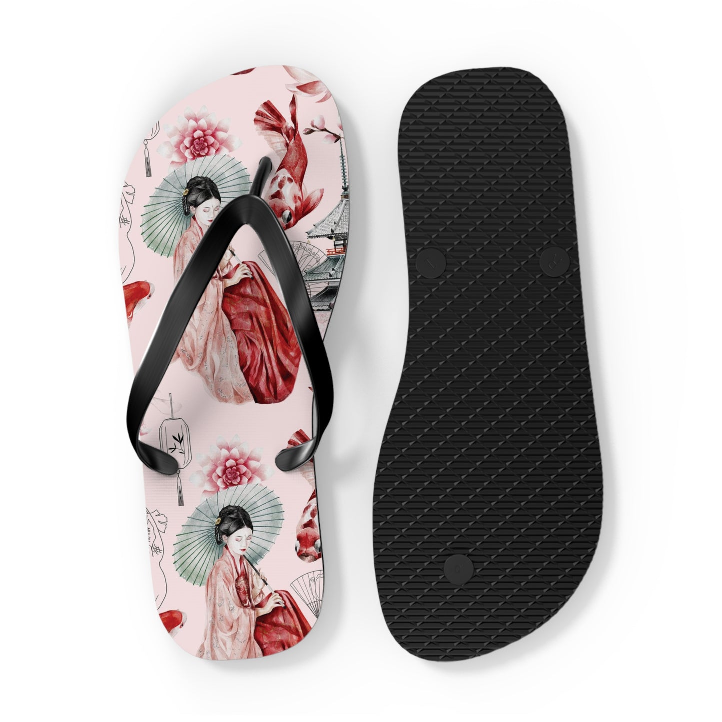 Soluvd Pink Pagoda Women's Flip Flops