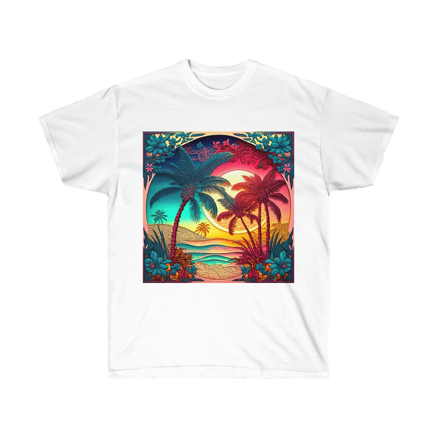 Soluvd SummerSun Unisex, Women's, Men's Ultra Cotton Tee