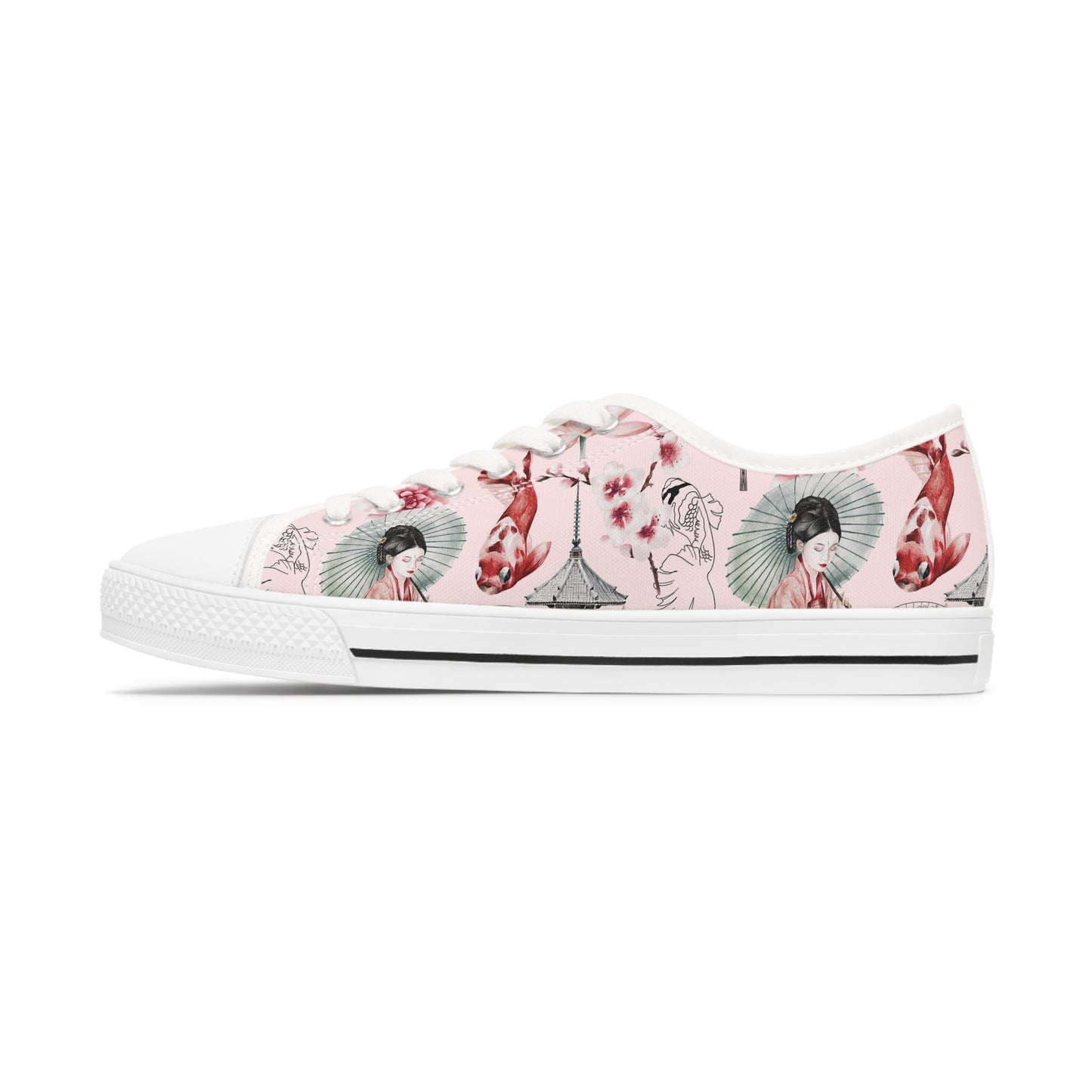 Soluvd Pink Pagoda Women's Low Top Sneakers