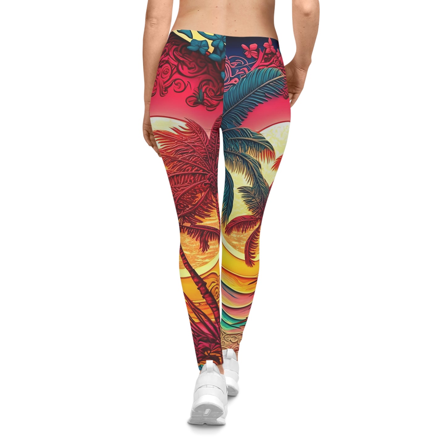 Soluvd SummerSun Women's Premium Leggings, Yoga Leggings