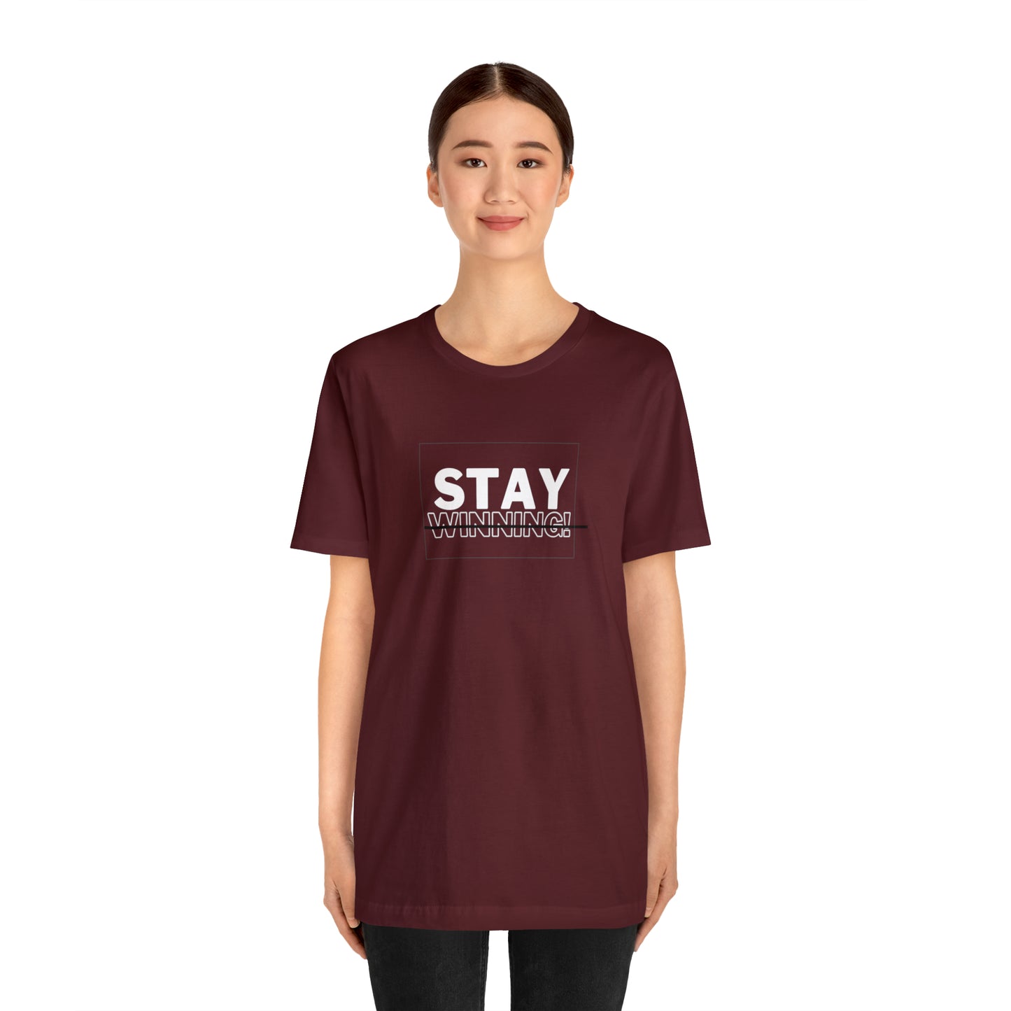Soluvd Stay Winning Unisex, Women's, Men's Short Sleeve Tee