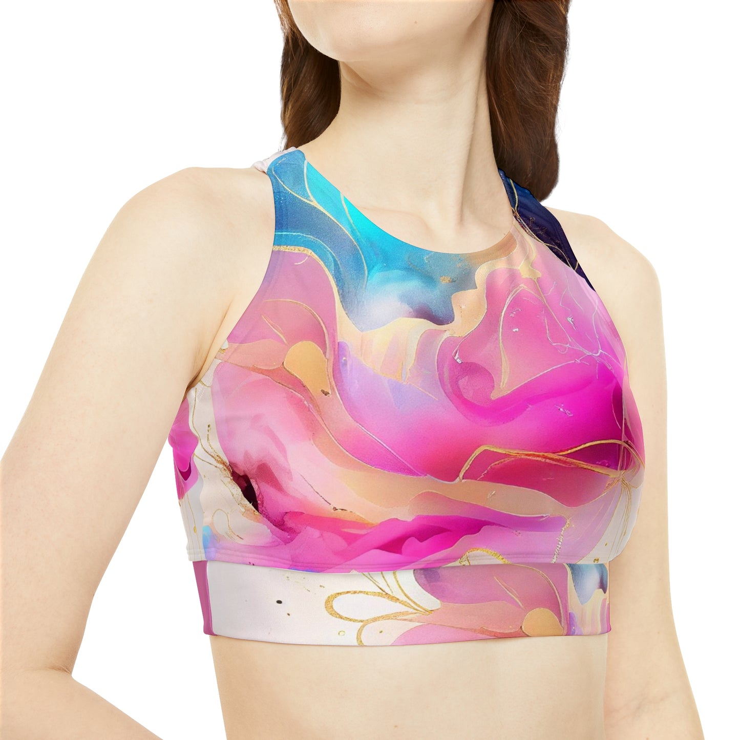 Soluvd Sporty Bikini Set (AOP) Alcohol Ink