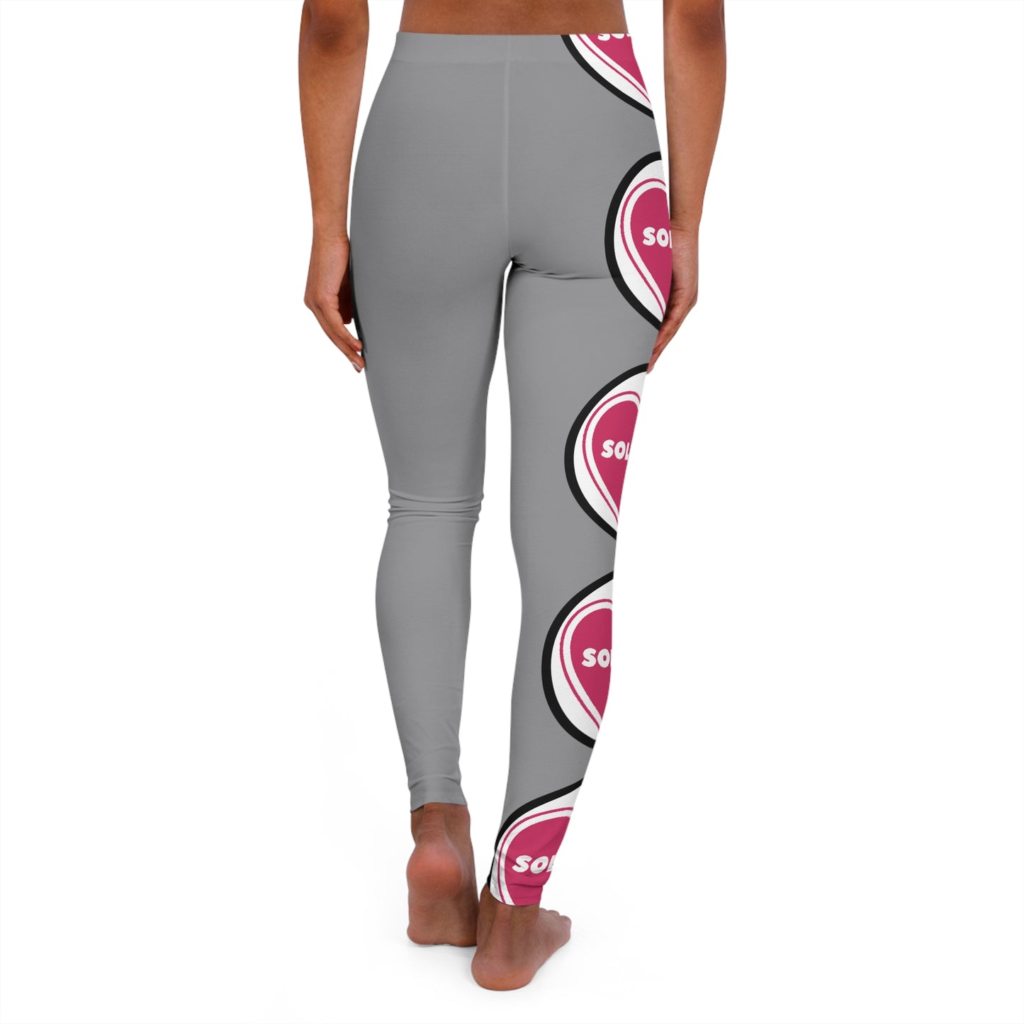 Soluvd Women's Spandex Logo One Leggings (AOP)