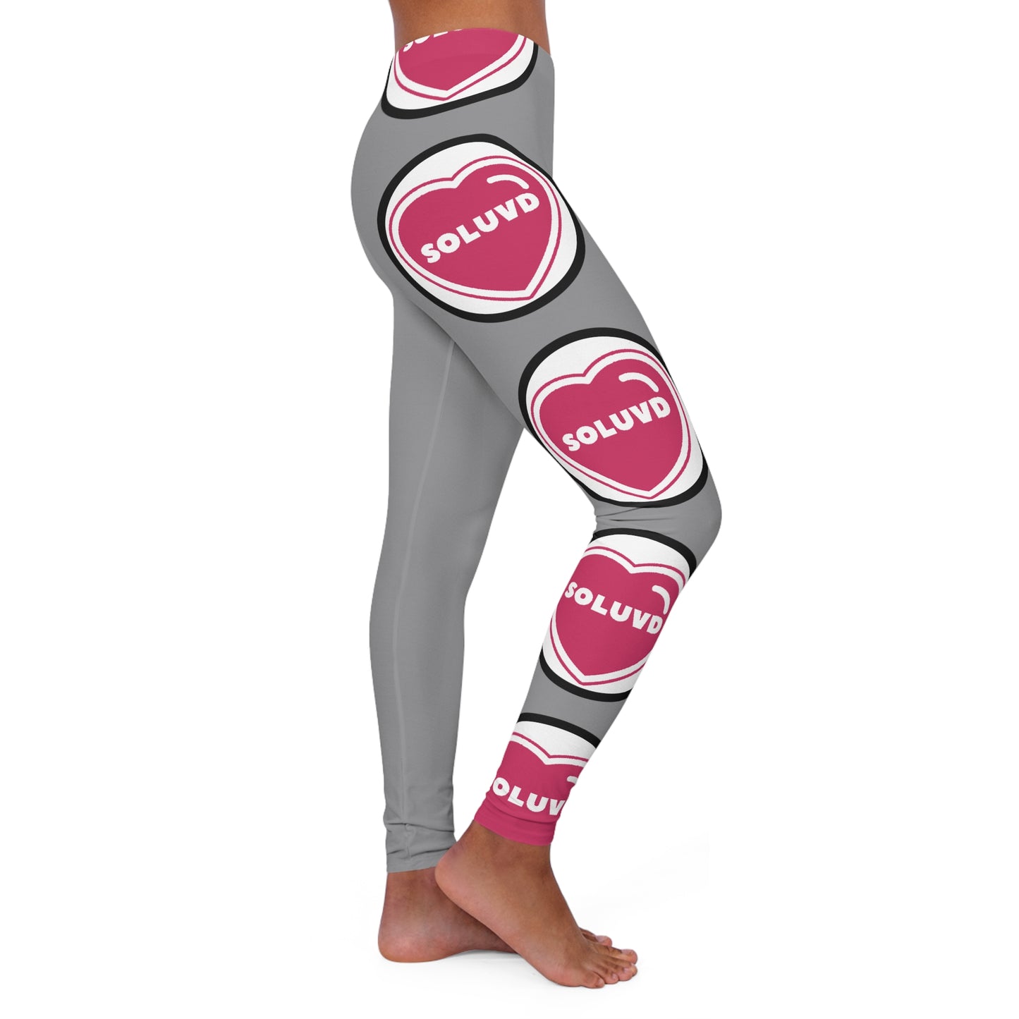 Soluvd Women's Spandex Logo One Leggings (AOP)