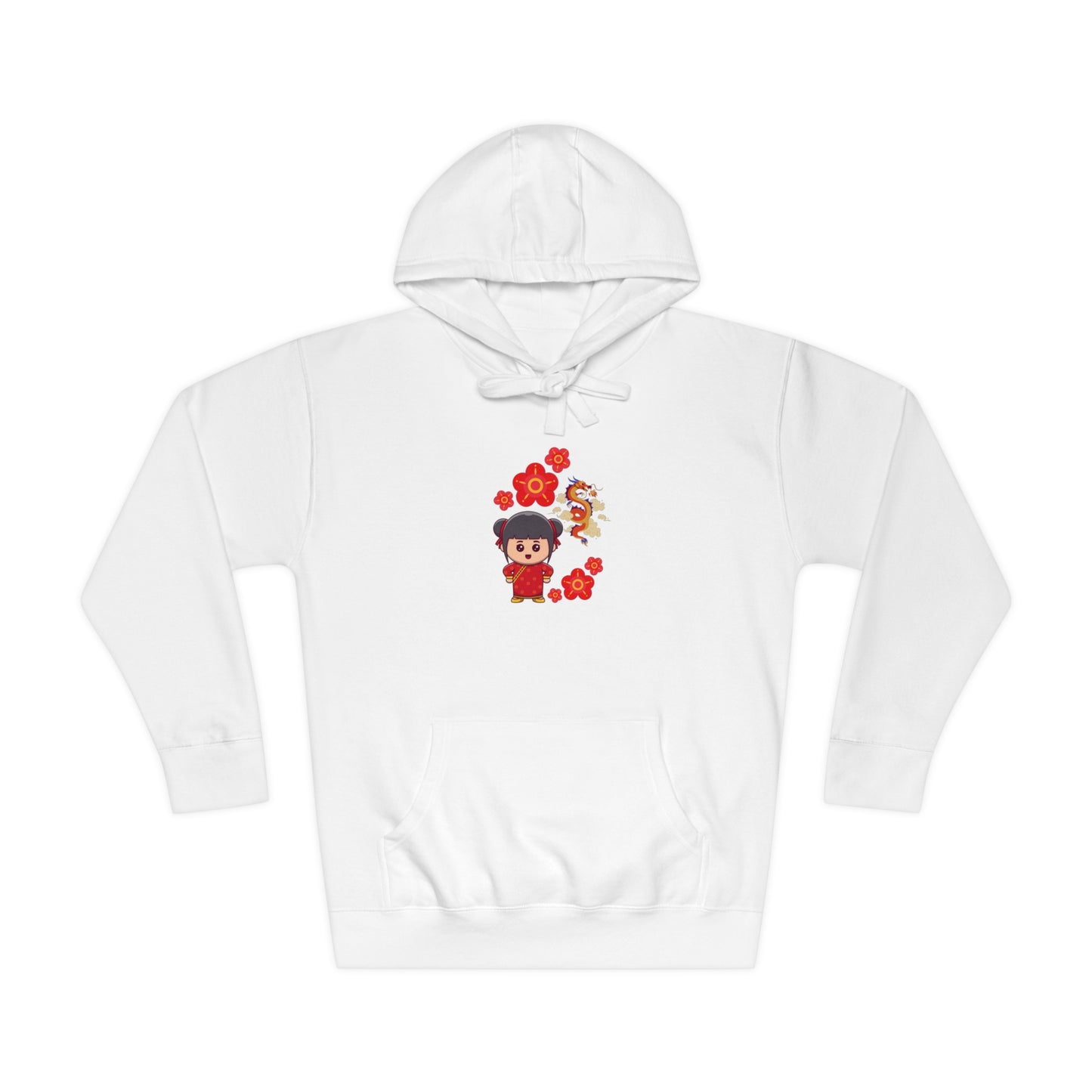 Soluvd Unisex Fleece Dragon Girl Hoodie