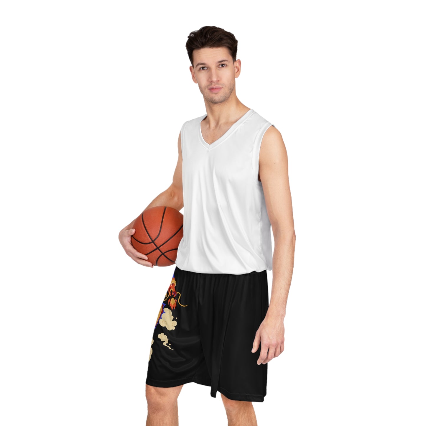 Soluvd Dragon Basketball Shorts (AOP)