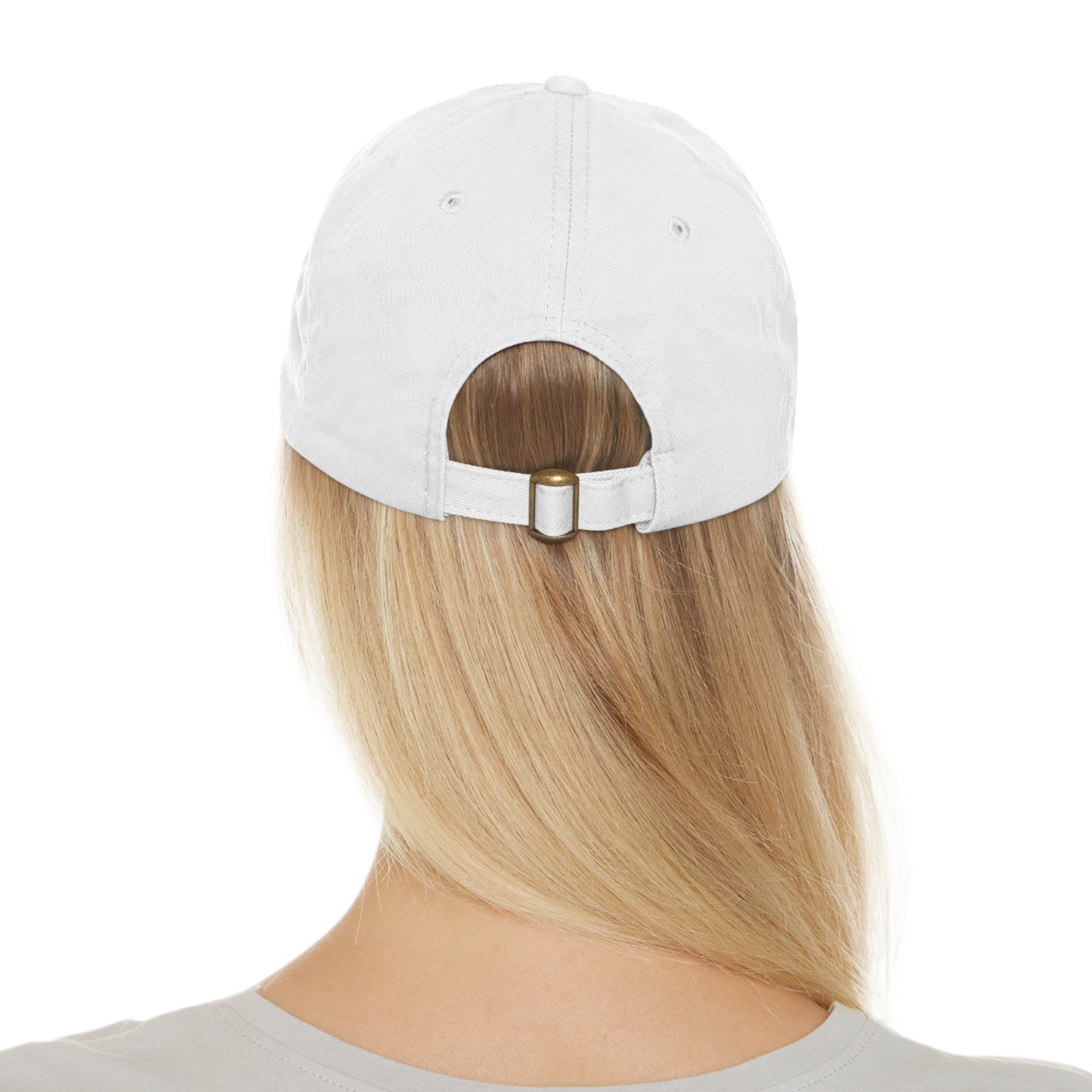 Soluvd Dad Hat with Logo One Leather Patch (Round)