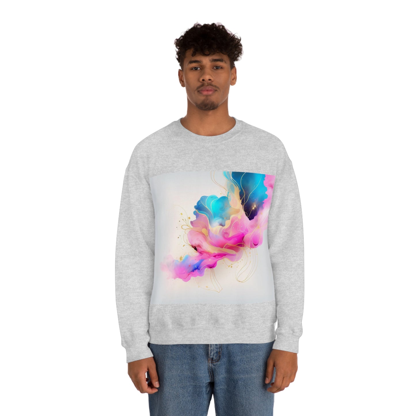 Soluvd Unisex Heavy Blend™ Crewneck Sweatshirt Alcohol Ink