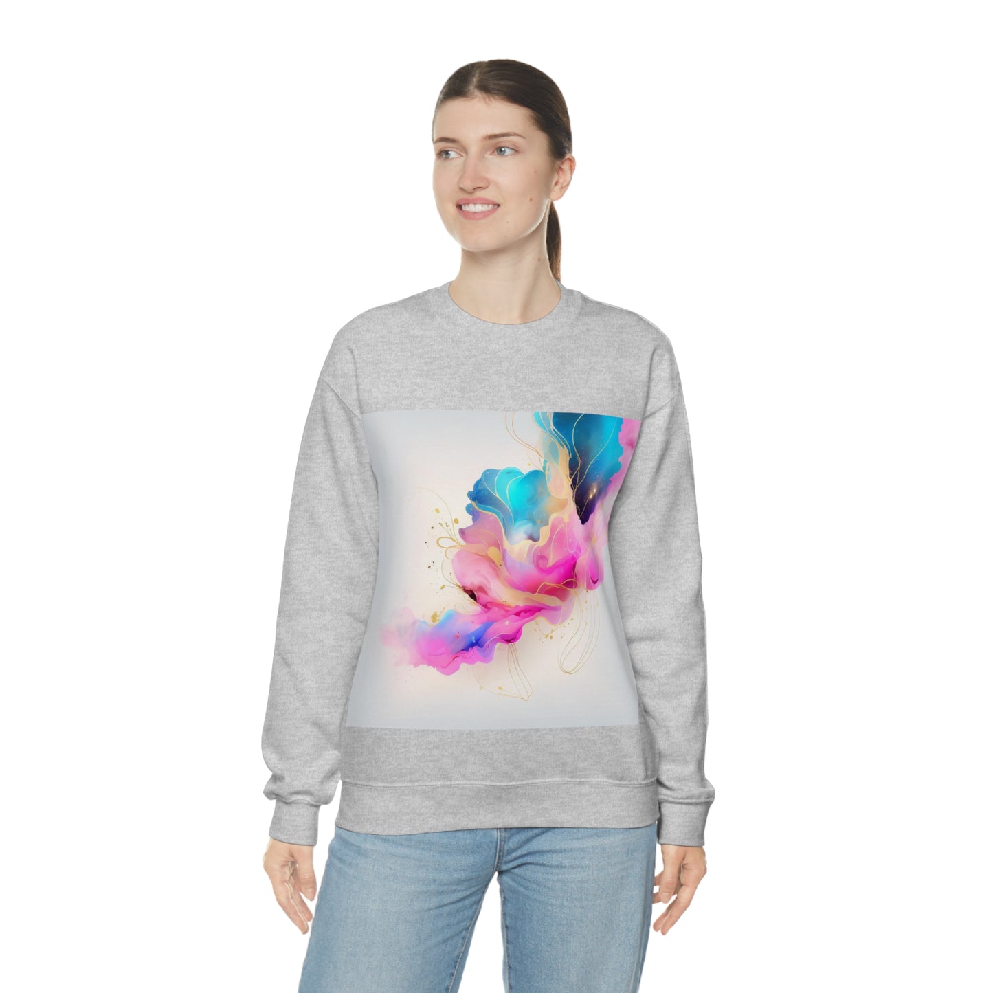 Soluvd Unisex Heavy Blend™ Crewneck Sweatshirt Alcohol Ink