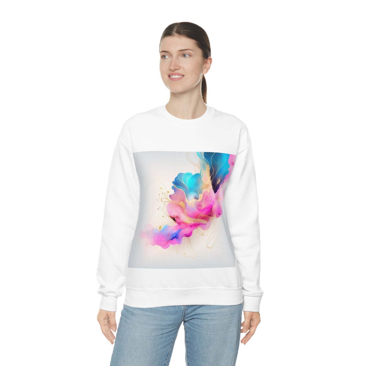 Soluvd Unisex Heavy Blend™ Crewneck Sweatshirt Alcohol Ink