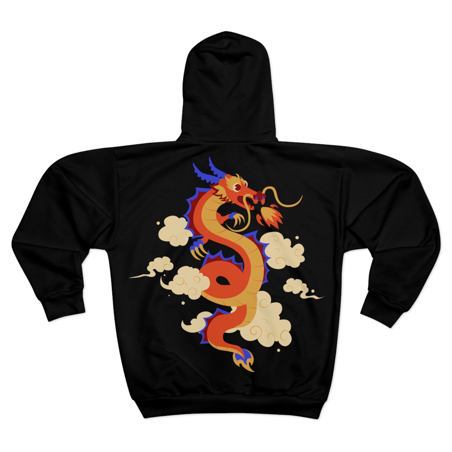 Soluvd Unisex Zip Dragon Hoodie (AOP)