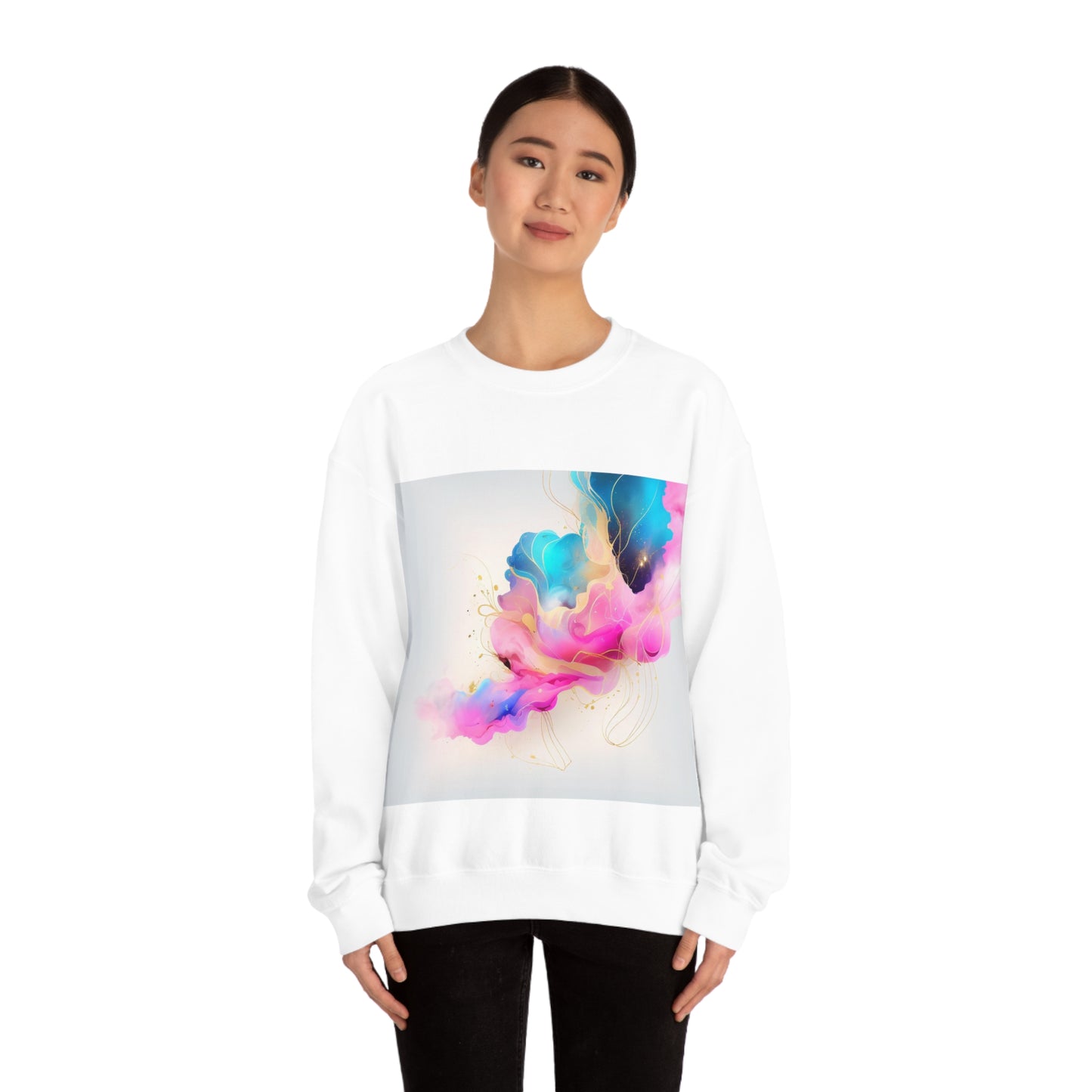 Soluvd Unisex Heavy Blend™ Crewneck Sweatshirt Alcohol Ink