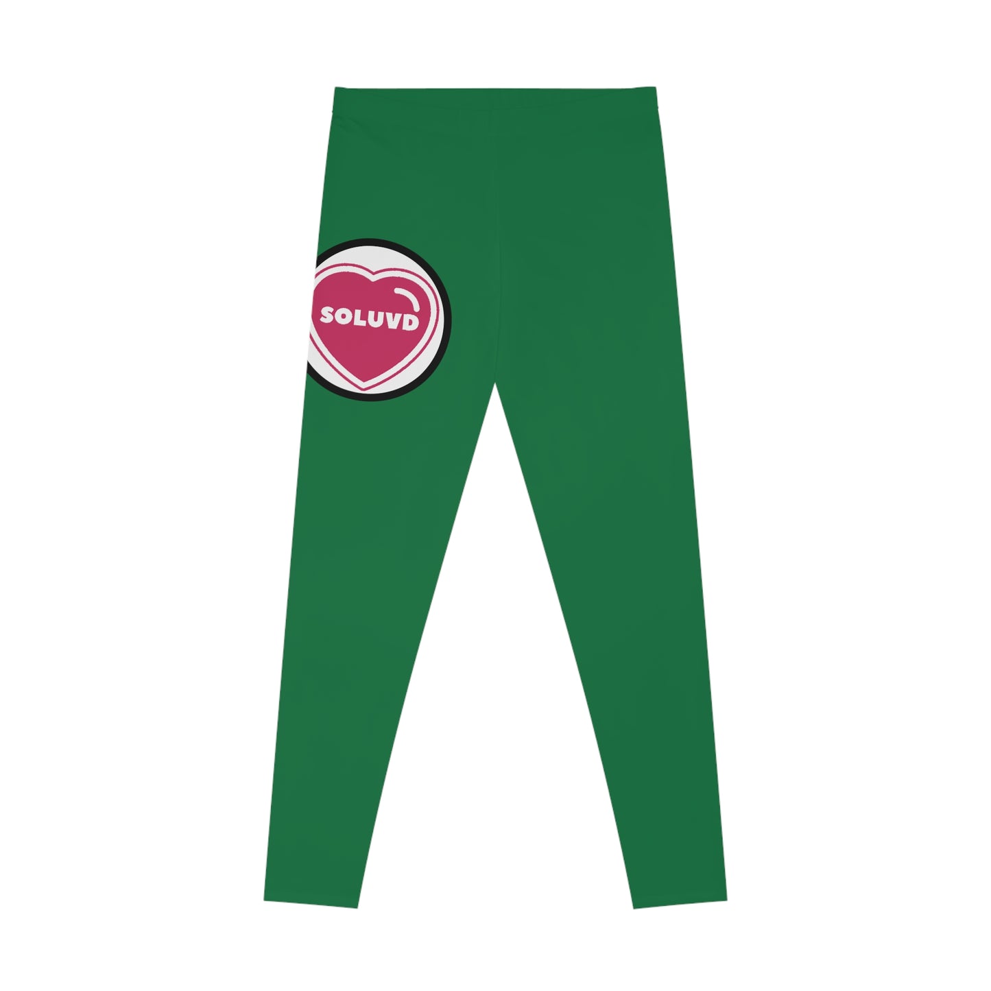 Soluvd Stretchy Leggings Logo One Green