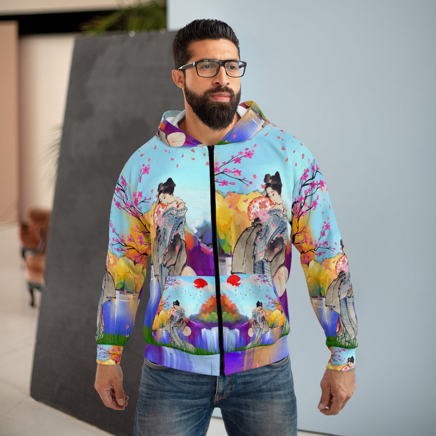 Soluvd Unisex Zip Hoodie Geishaluv