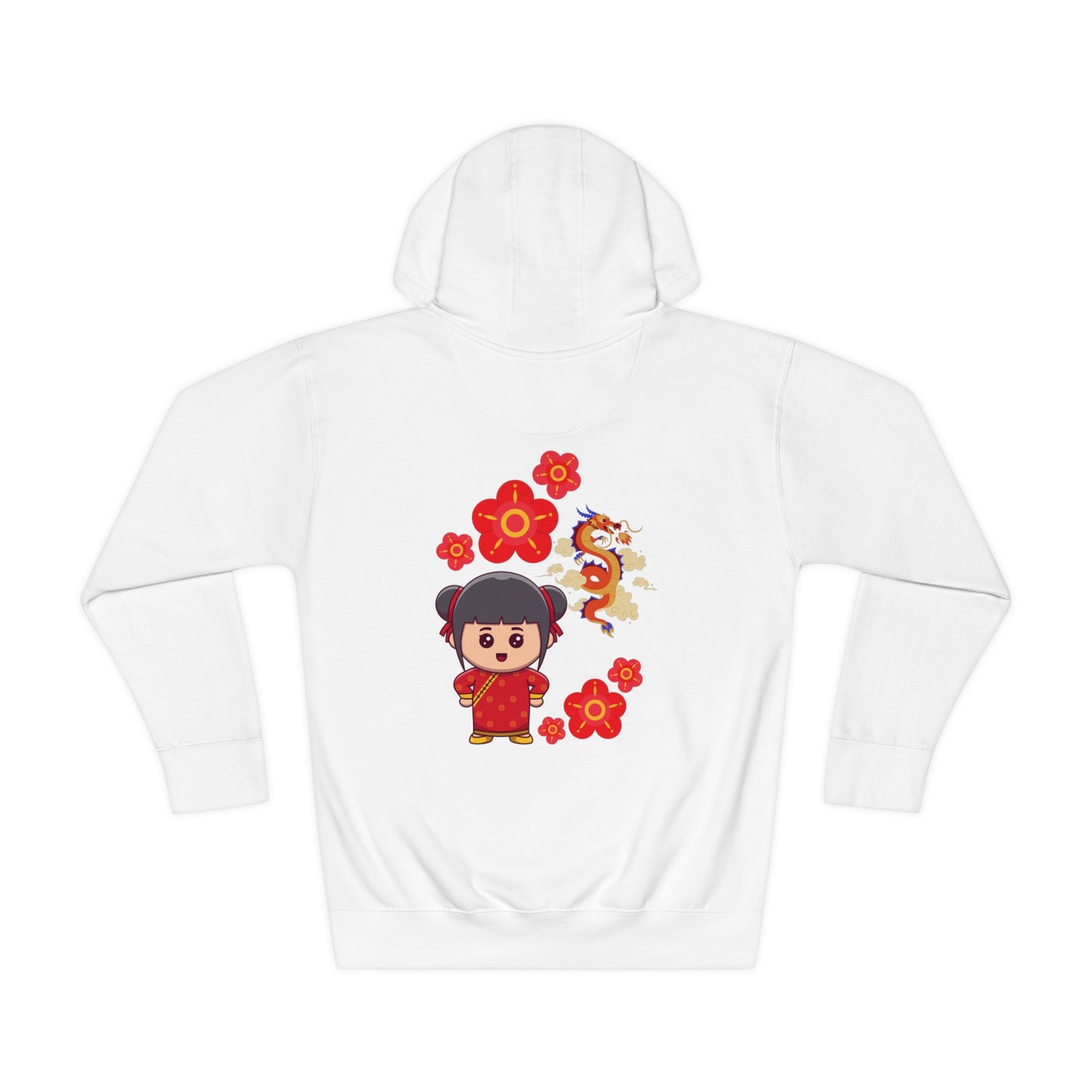 Soluvd Unisex Fleece Dragon Girl Hoodie