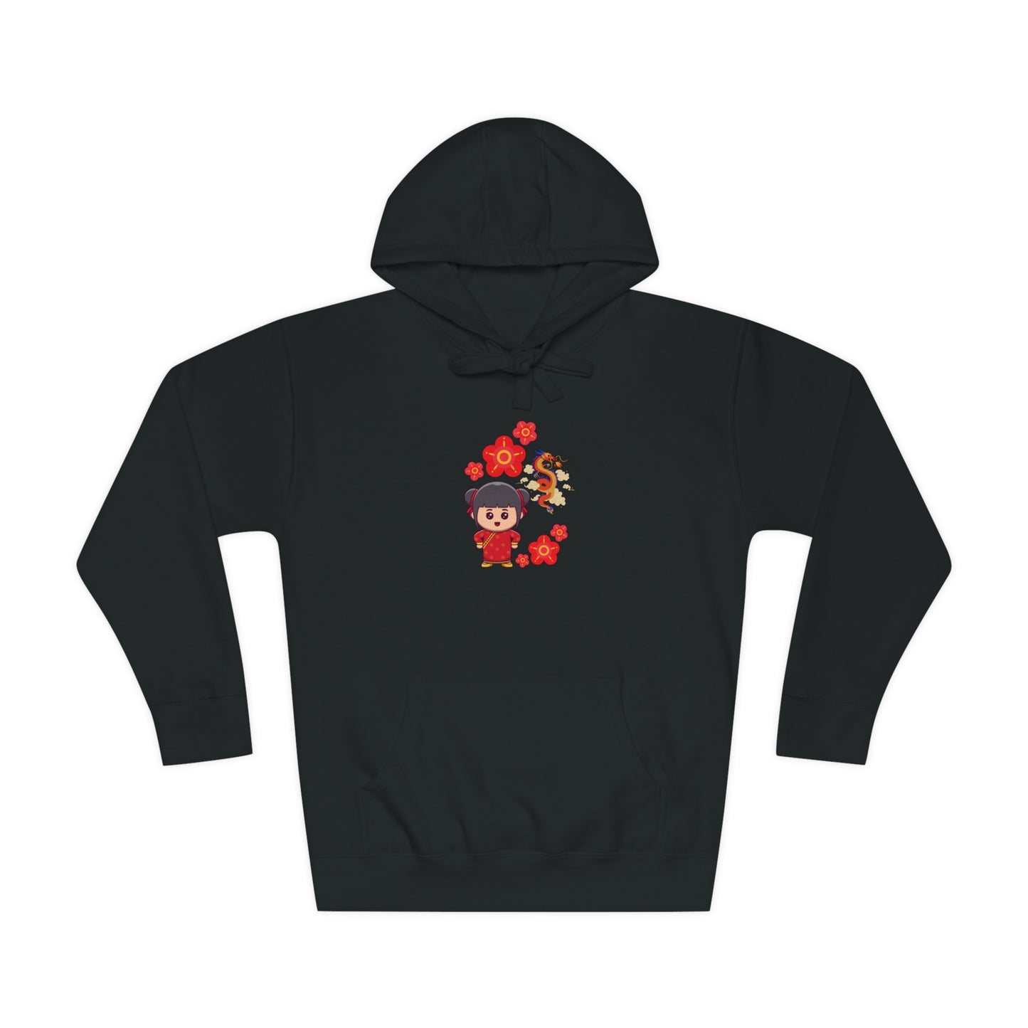 Soluvd Unisex Fleece Dragon Girl Hoodie