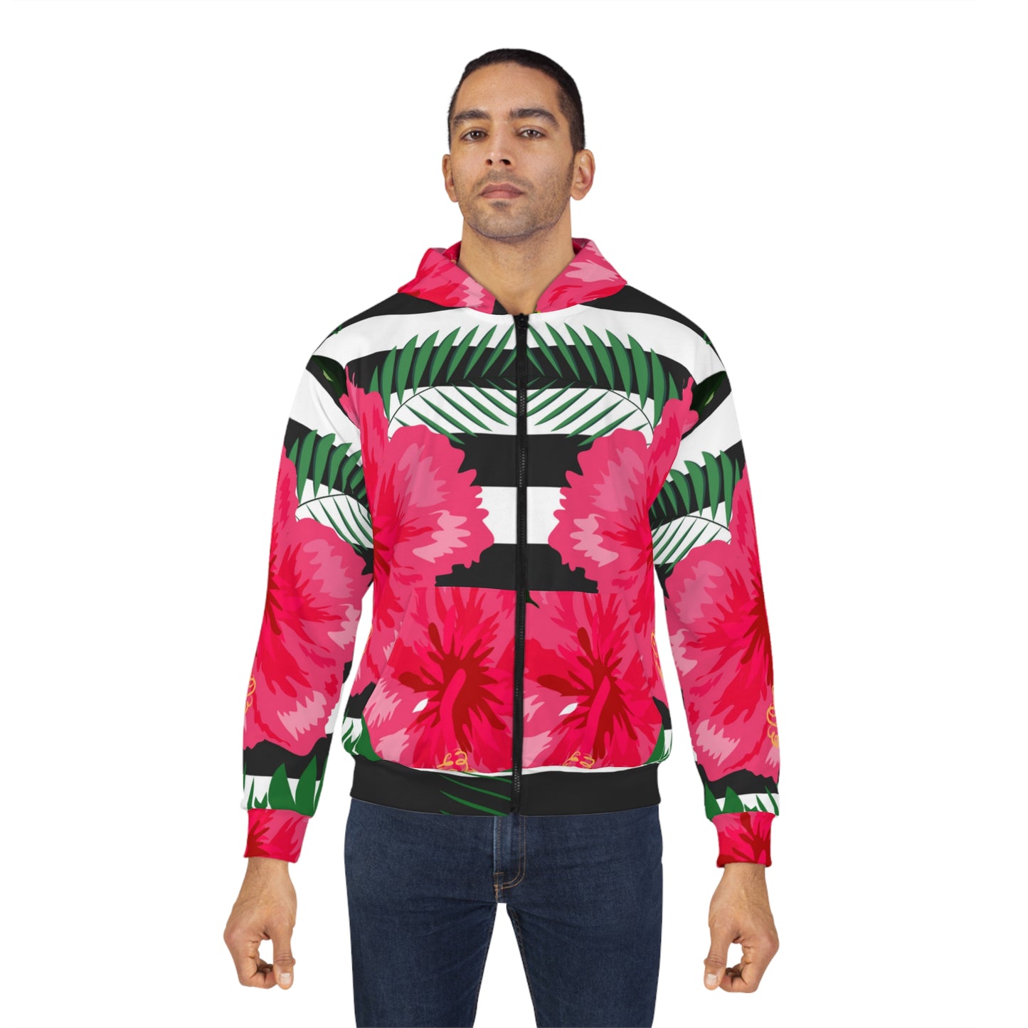 Soluvd Island Flower Unisex Zip Hoodie