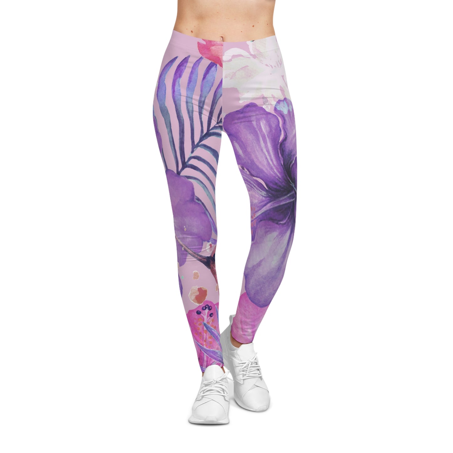 Soluvd Purple Vacay Women's Casual Leggings