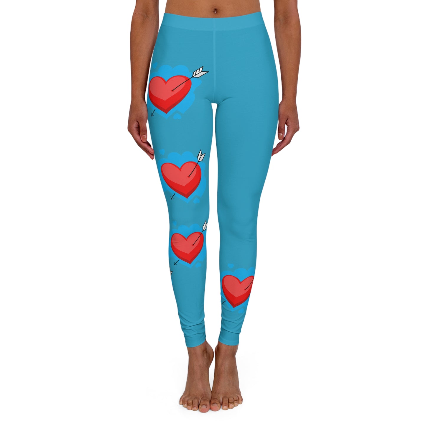 Soluvd Women's Spandex Leggings (AOP) Heartemis