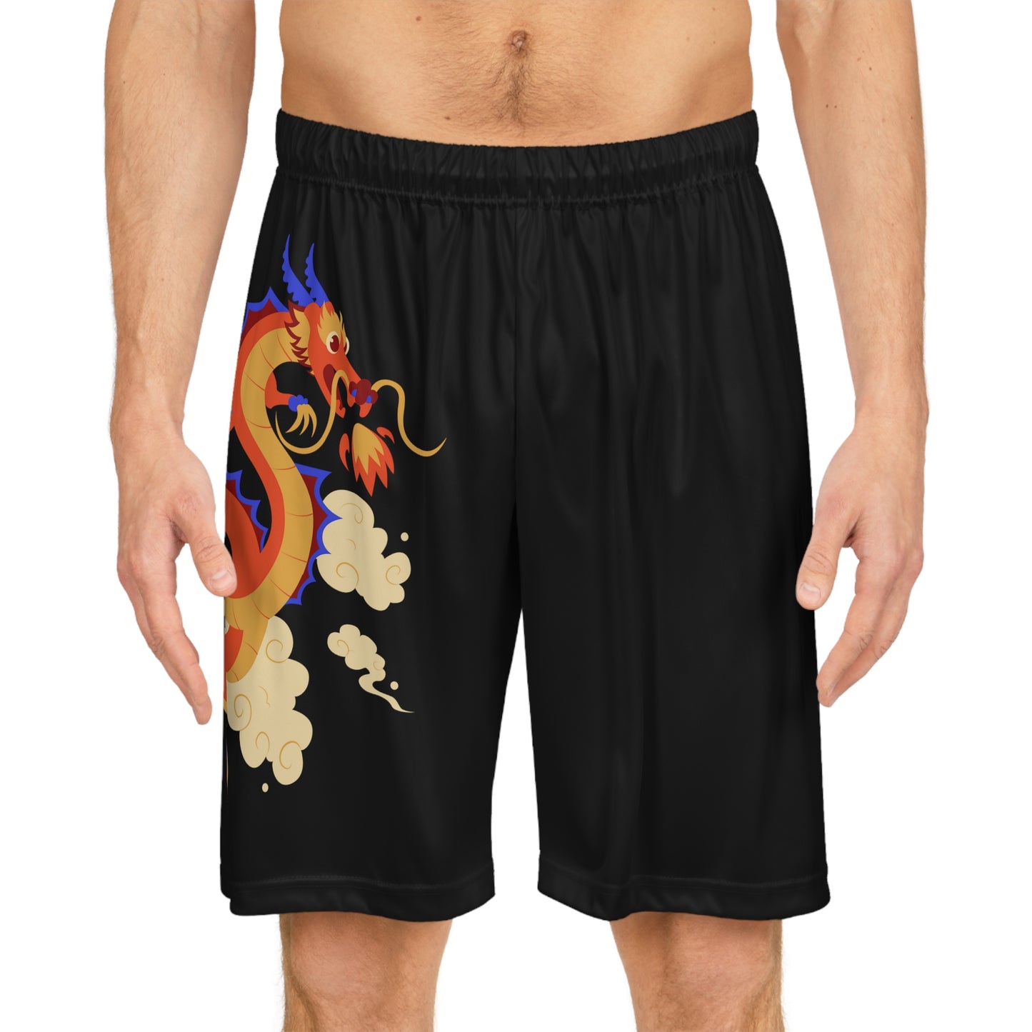 Soluvd Dragon Basketball Shorts (AOP)